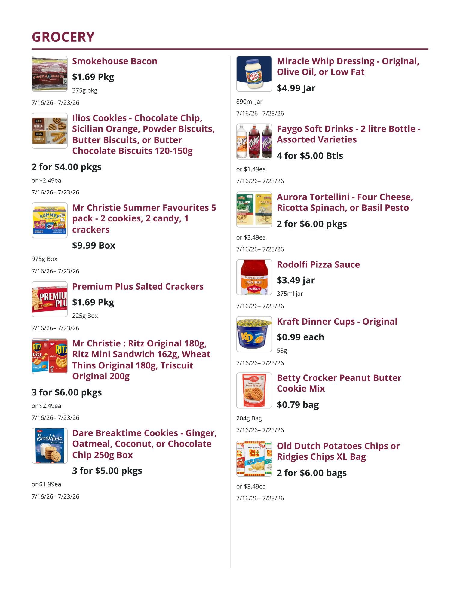 Mike Dean Local Grocer Flyer July 16 to 23
