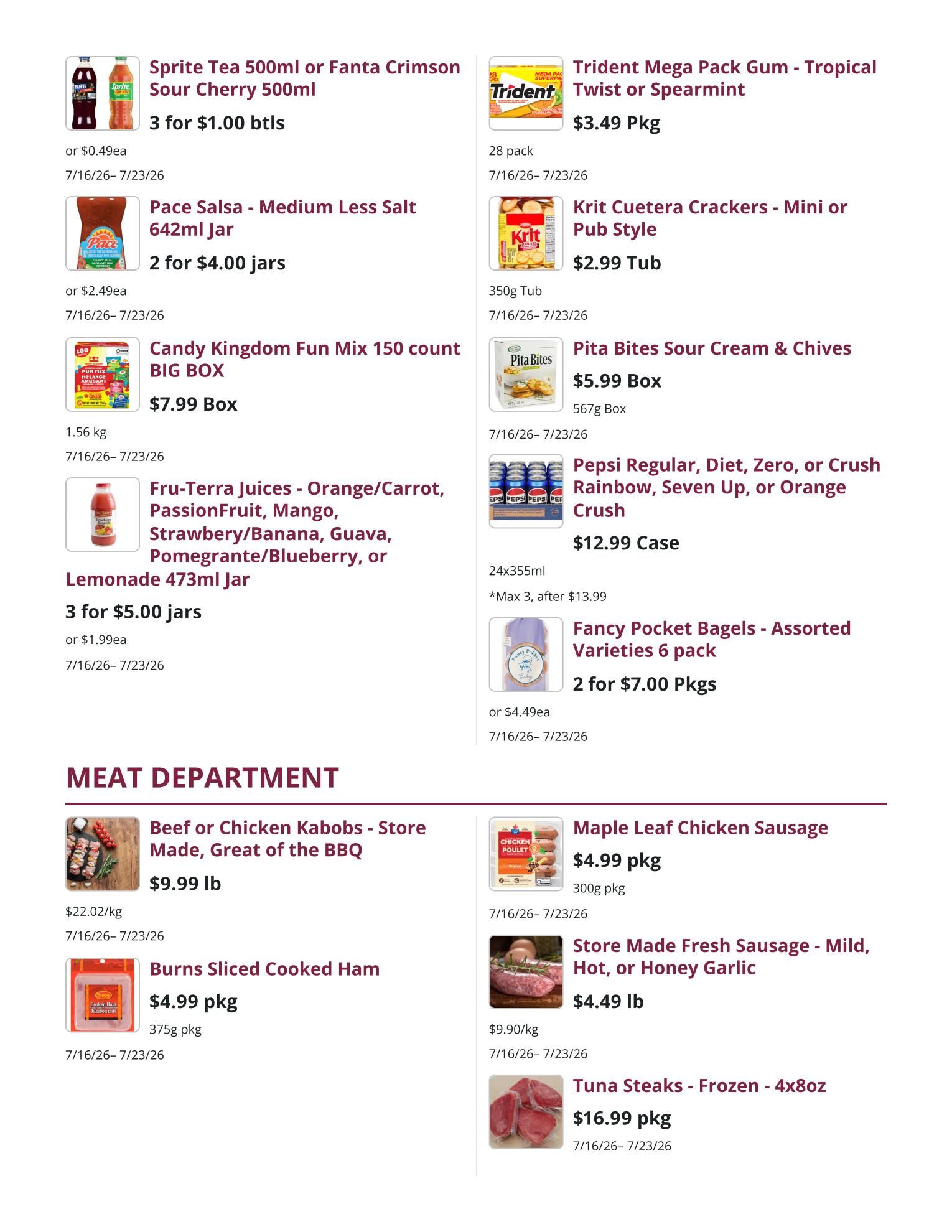 Mike Dean Local Grocer Flyer July 16 to 23
