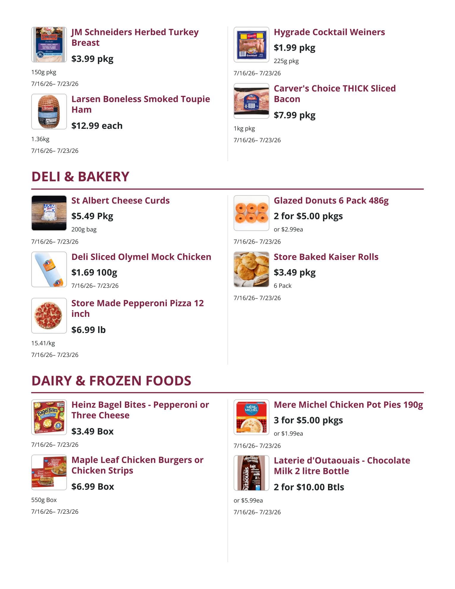Mike Dean Local Grocer Flyer July 16 to 23