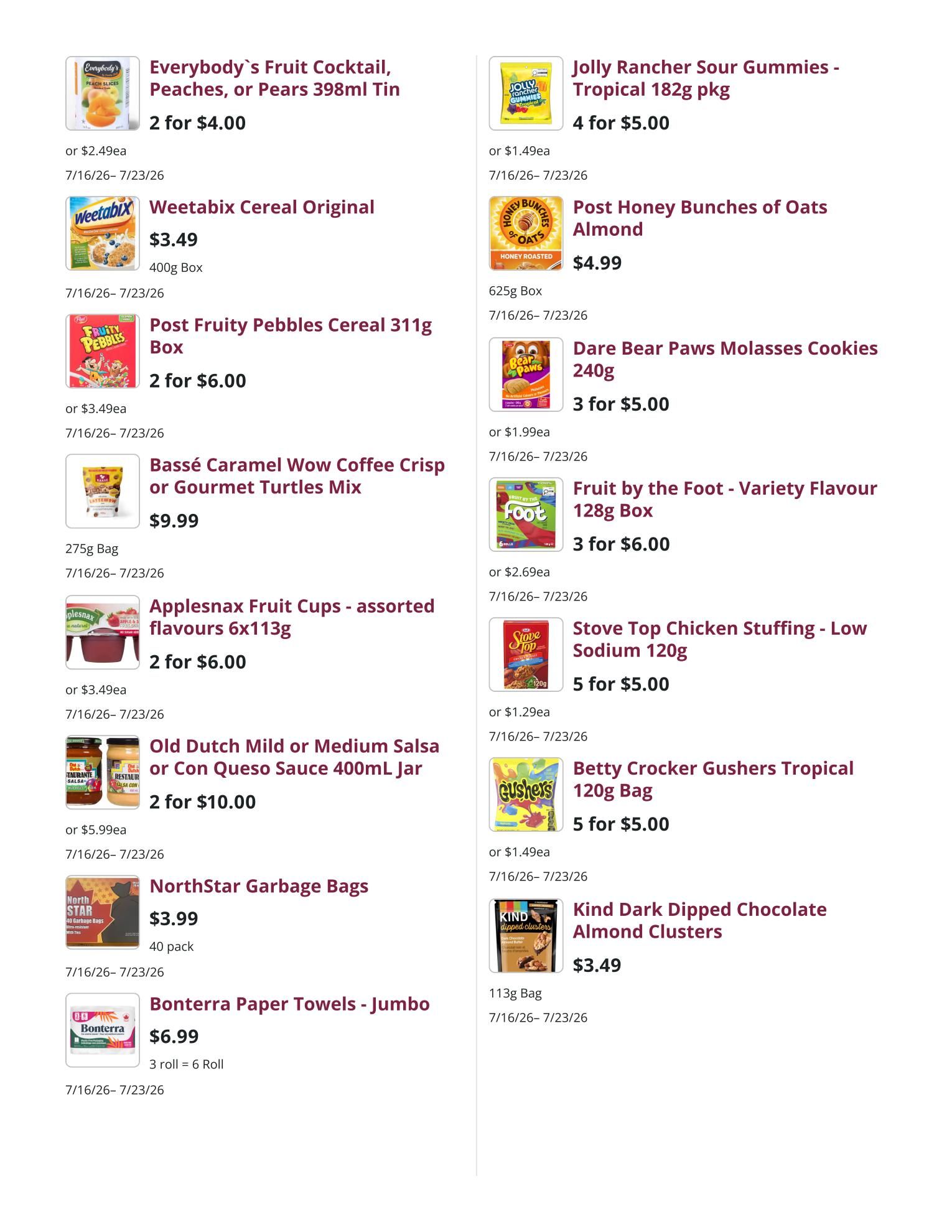 Mike Dean Local Grocer Flyer July 16 to 23