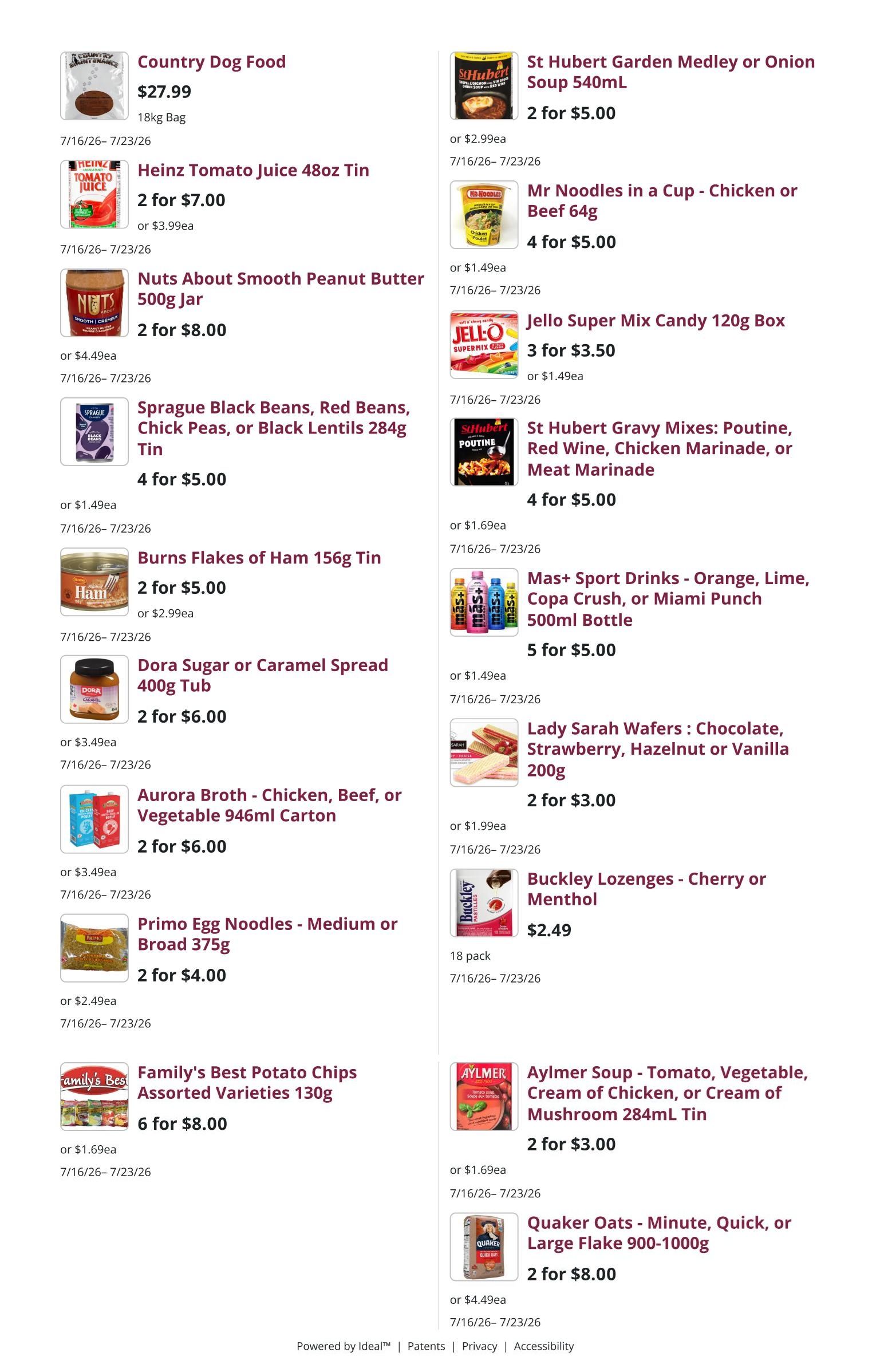 Mike Dean Local Grocer Flyer July 16 to 23