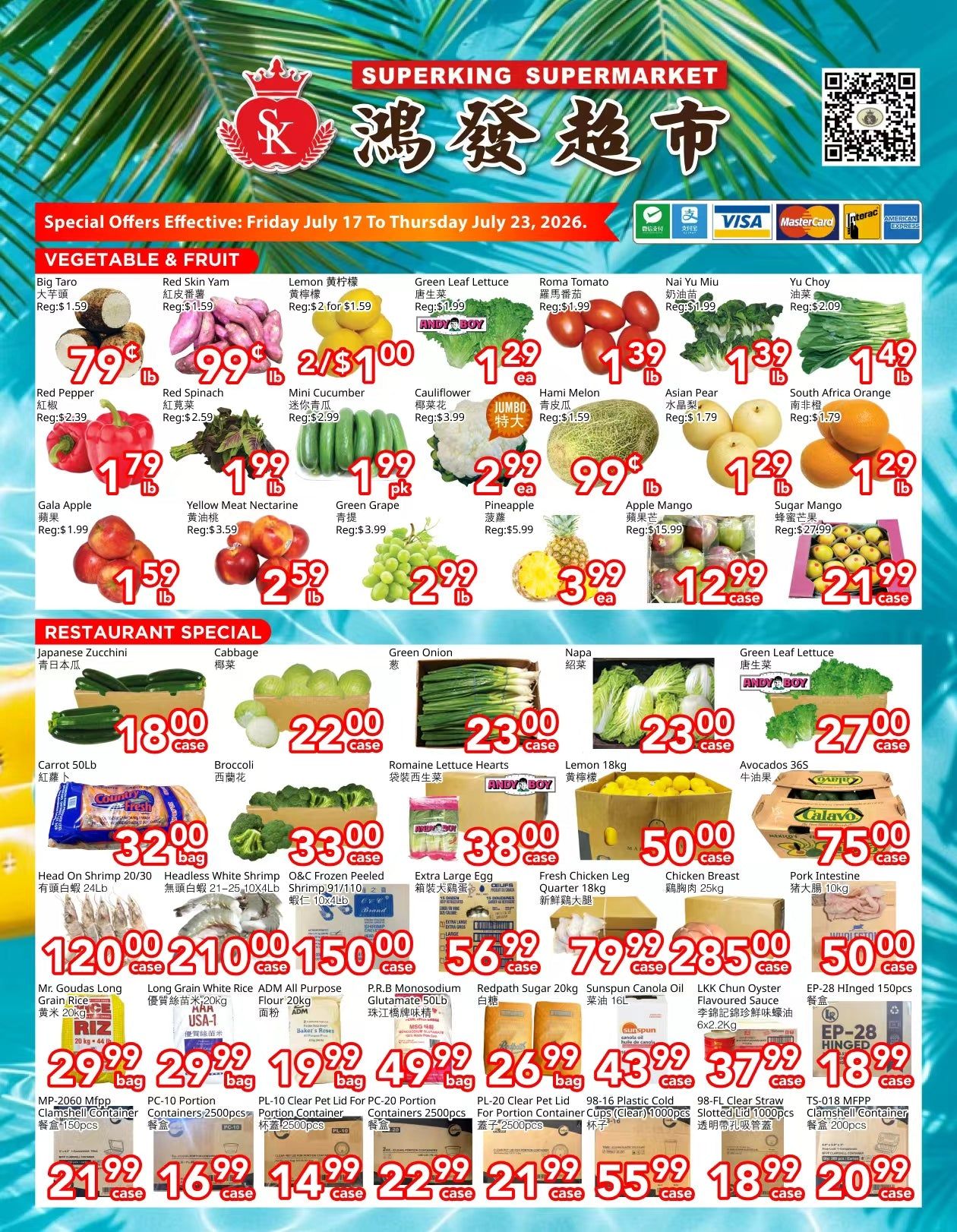 Superking Supermarket (North York) Flyer July 17 to 23