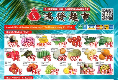 Superking Supermarket (North York) Flyer July 17 to 23