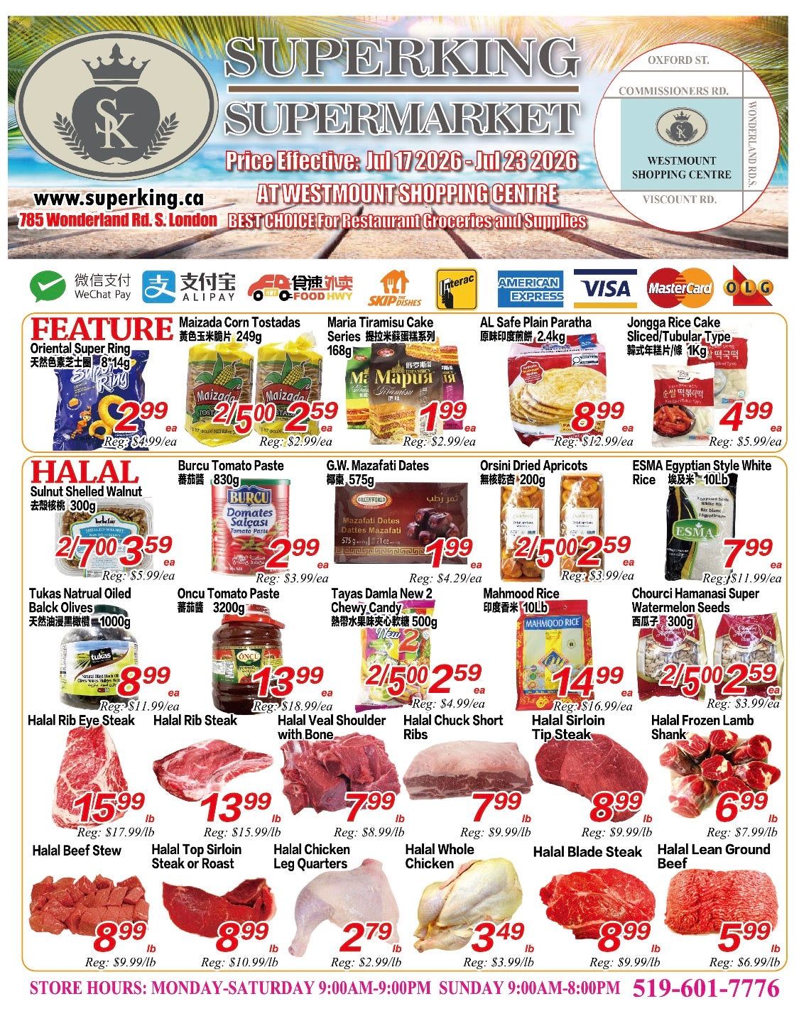 Superking Supermarket (London) Flyer July 17 to 23