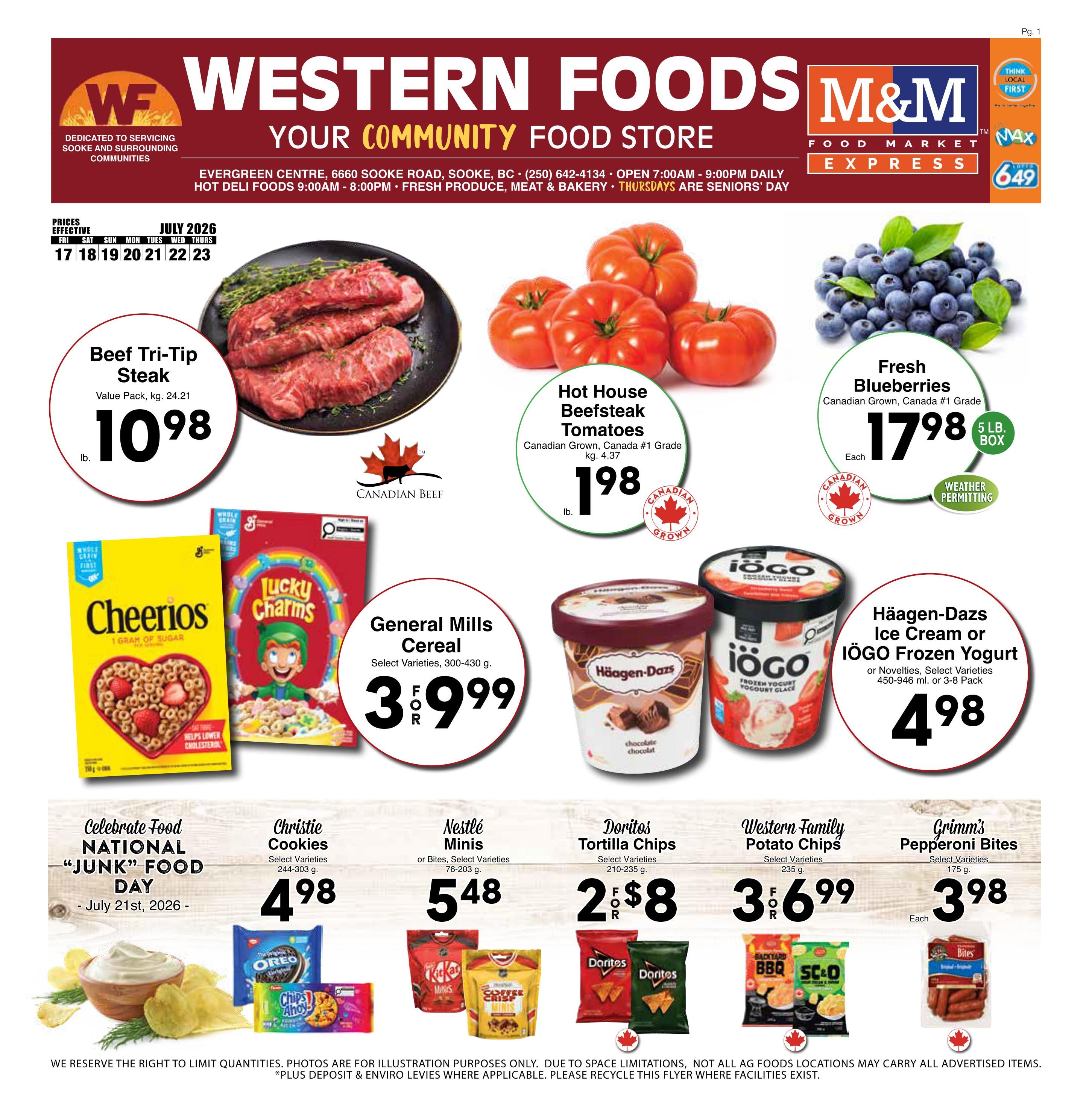 Western Foods Flyer July 17 to 23