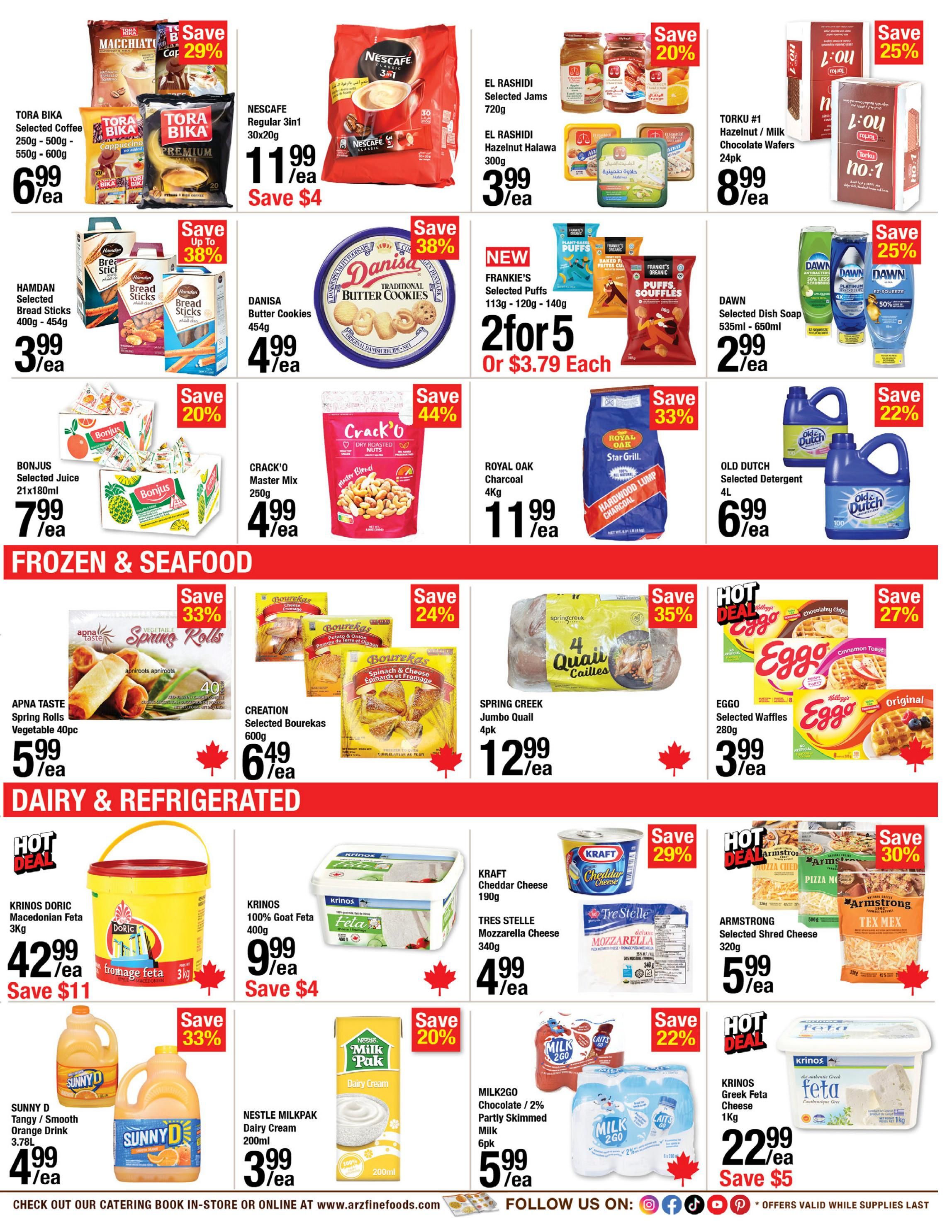 Arz Fine Foods Flyer July 17 to 23