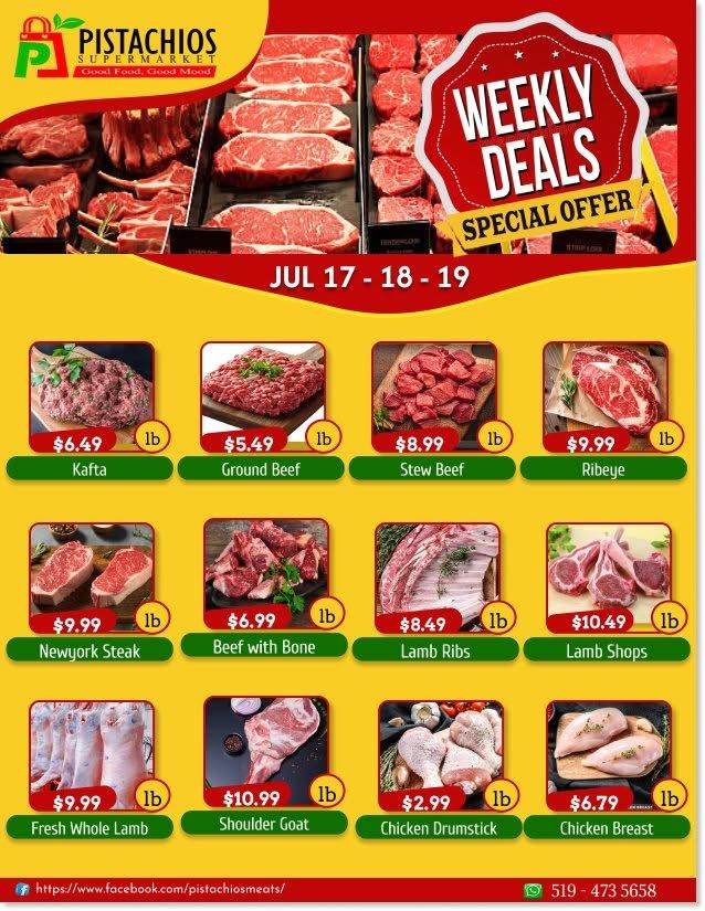Pistachios Supermarket Flyer July 17 to 23