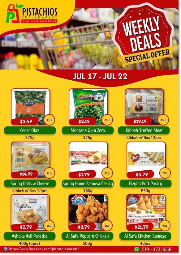 Pistachios Supermarket Flyer July 17 to 23