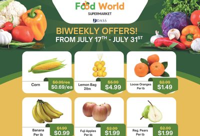 Food World Supermarket Flyer July 17 to 31