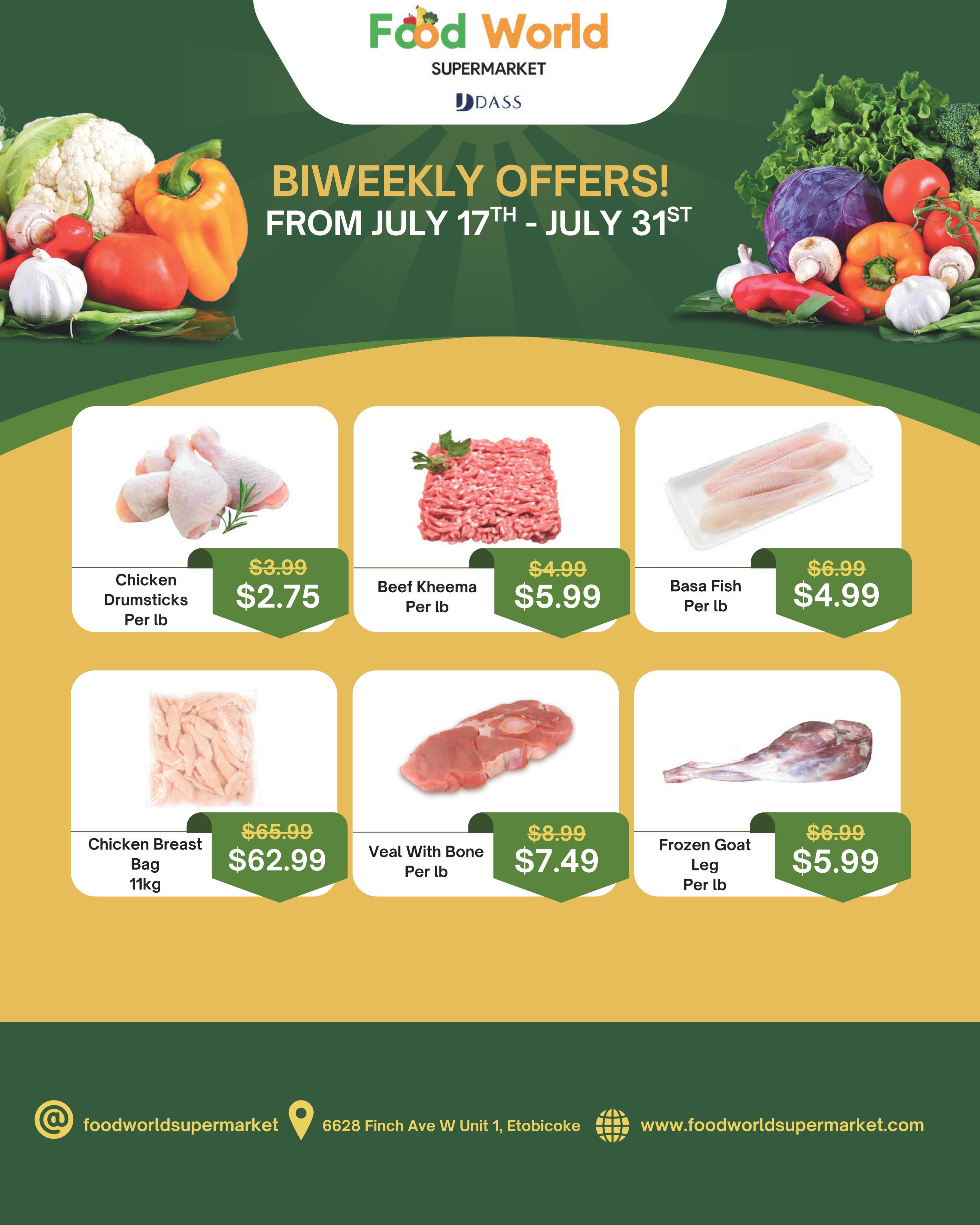 Food World Supermarket Flyer July 17 to 31