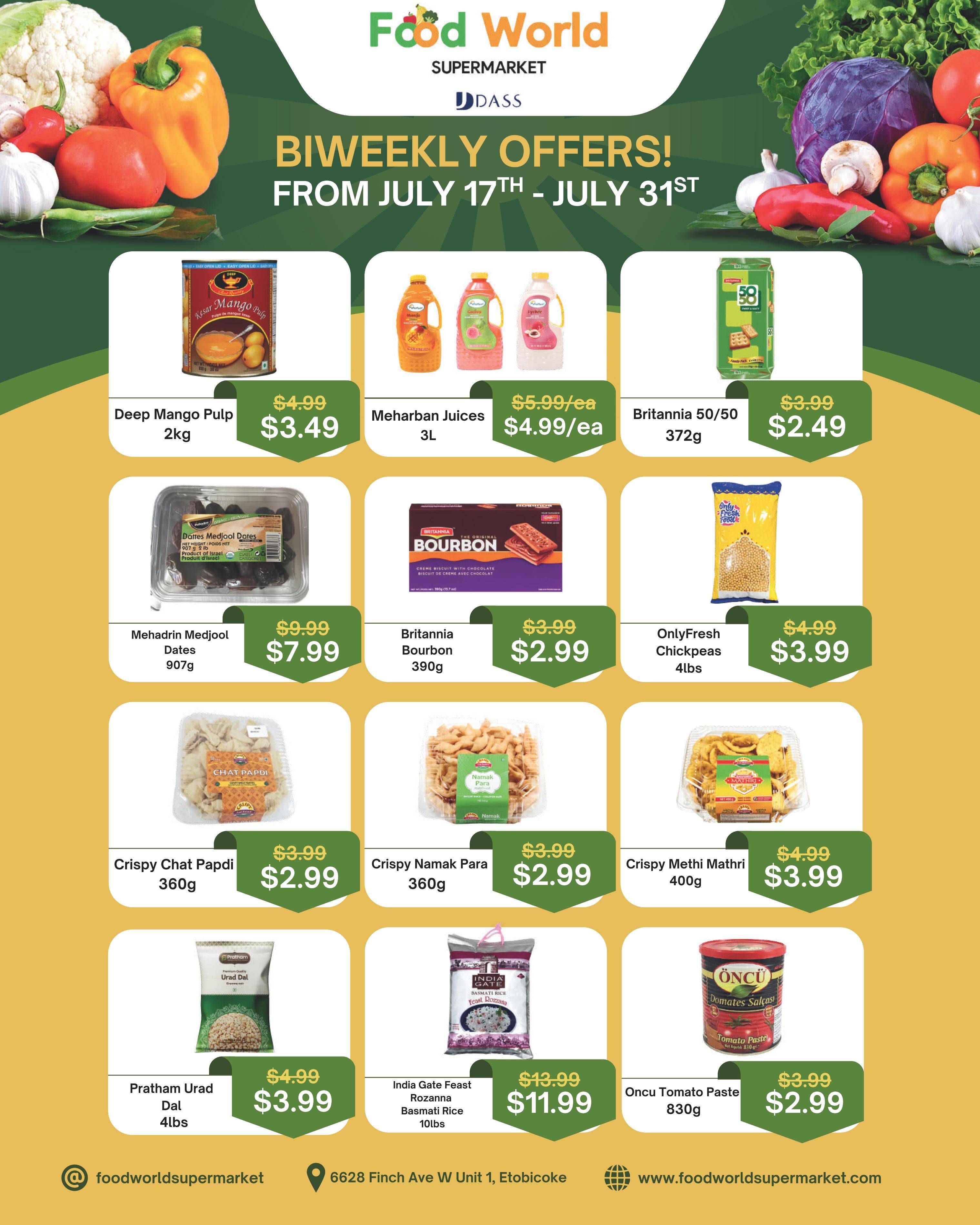 Food World Supermarket Flyer July 17 to 31