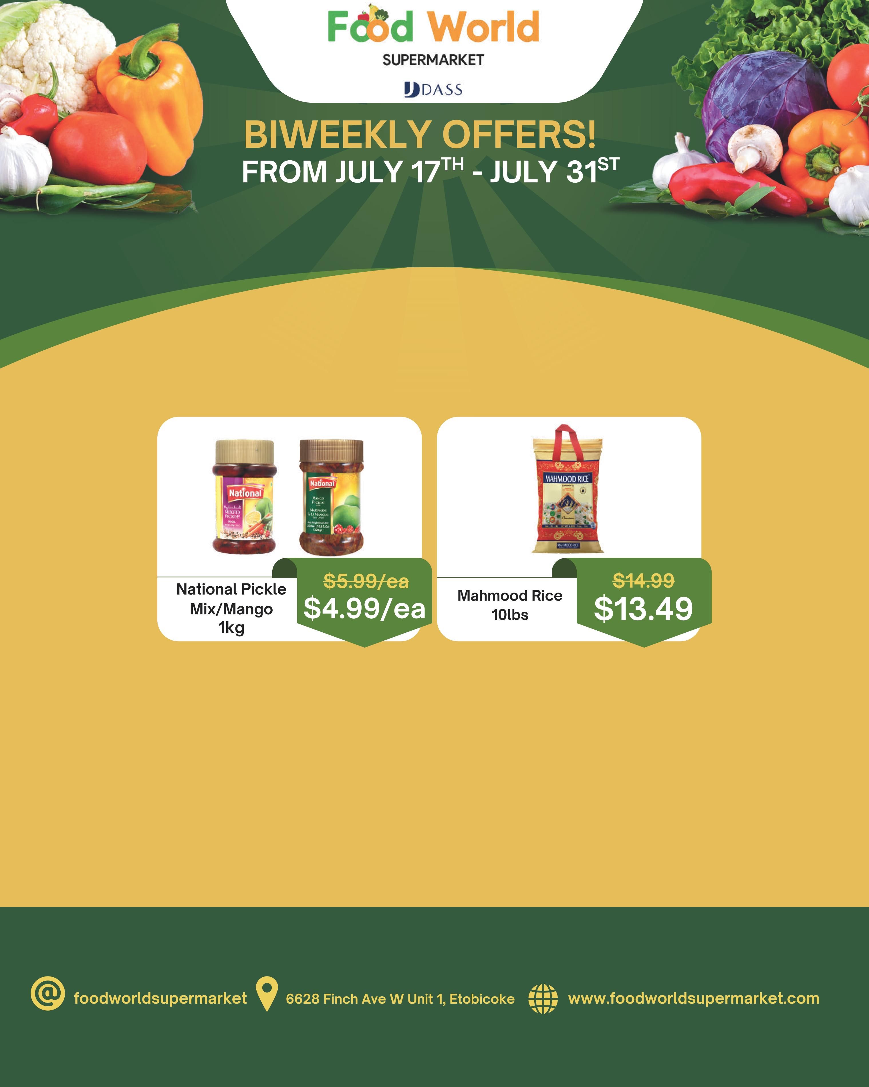 Food World Supermarket Flyer July 17 to 31