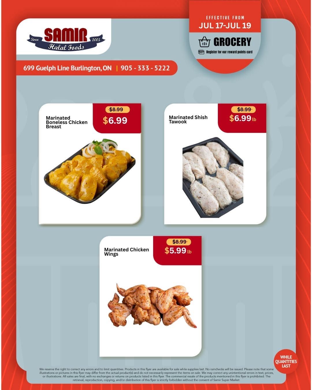 Samir Supermarket (Burlington) Flyer July 17 to 23