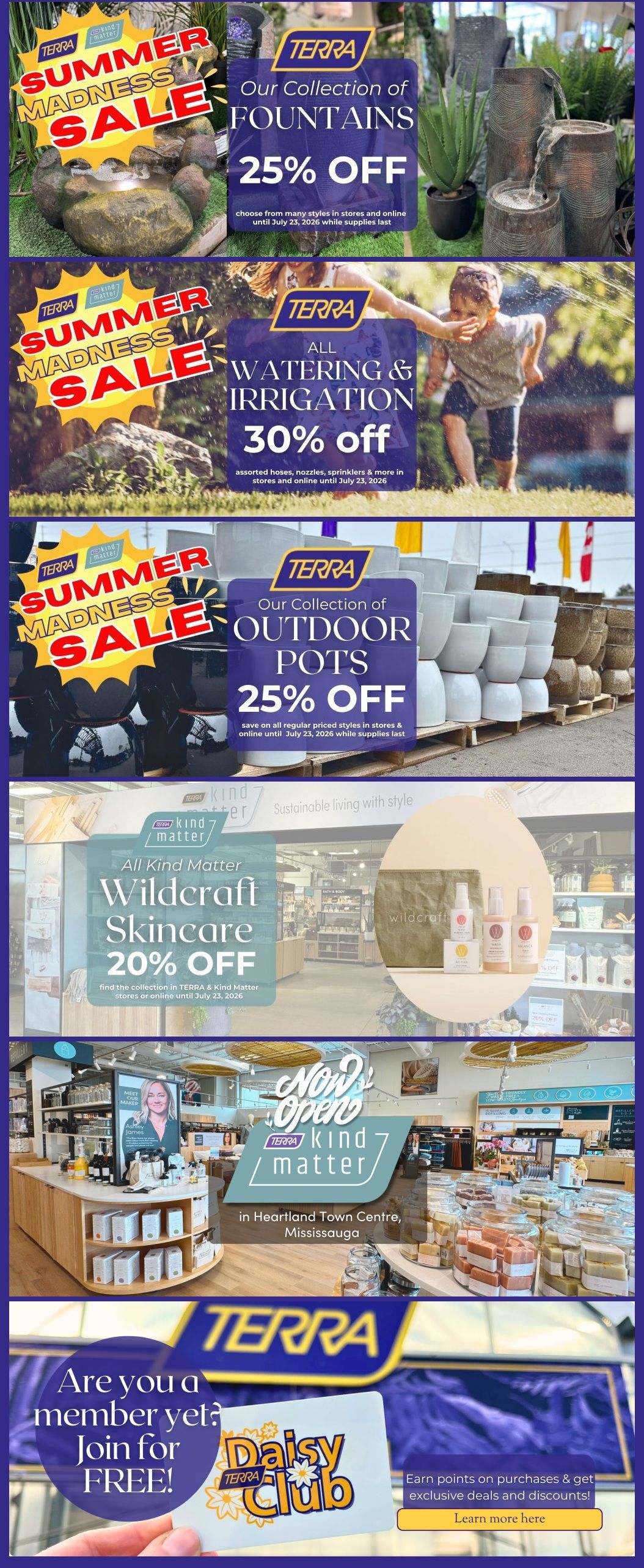 Terra Greenhouses Flyer July 17 to 23