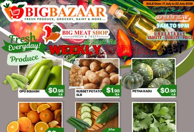 Big Bazaar Canada Flyer July 17 to 23
