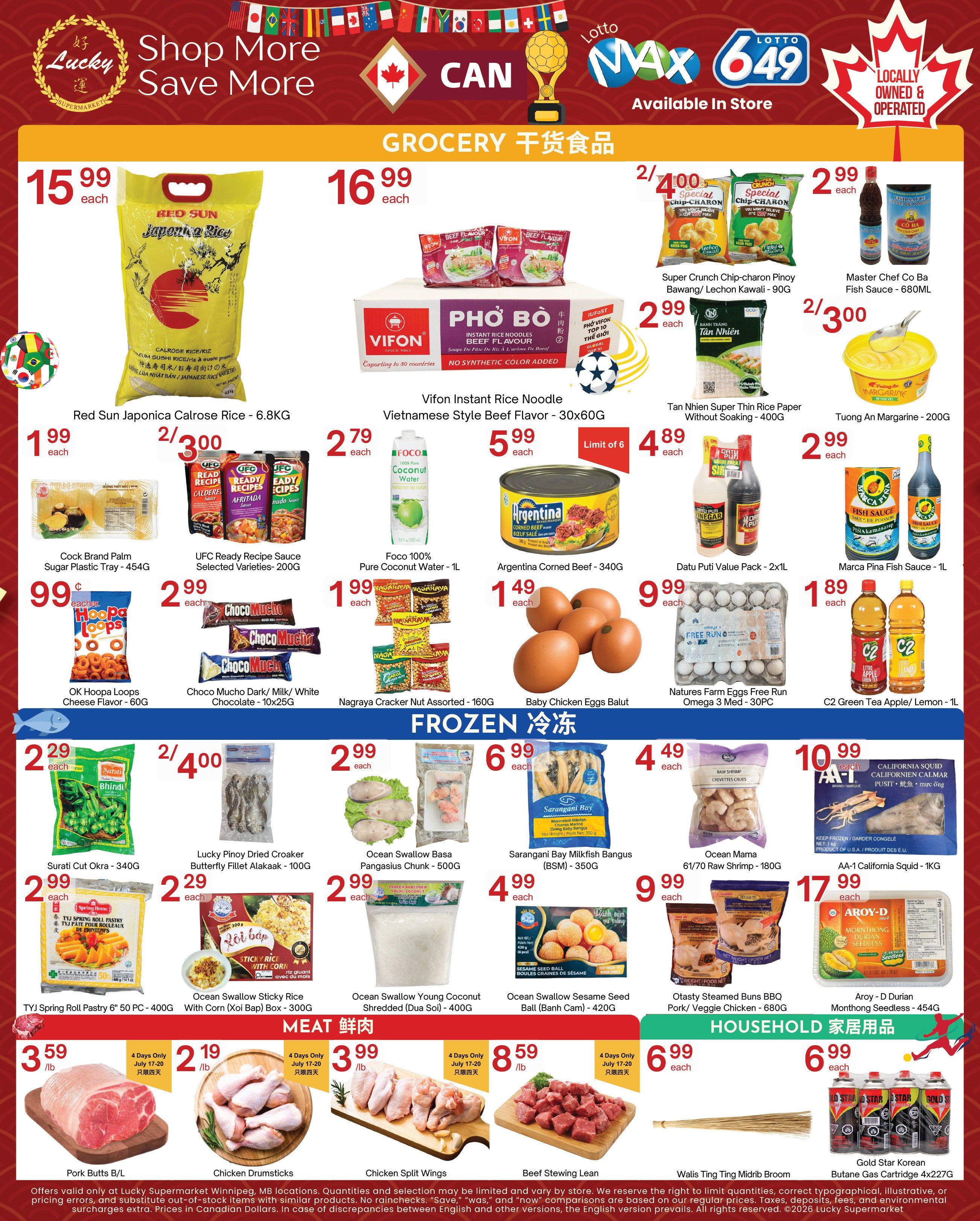 Lucky Supermarket (Winnipeg) Flyer July 17 to 23