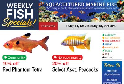 Big Al's (Edmonton) Weekly Specials July 17 to 23