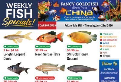 Big Al's (Scarborough) Weekly Specials July 17 to 23