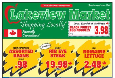 Lakeview Market Flyer July 18 to 24
