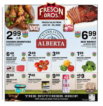Freson Bros. Flyer July 24 to 30