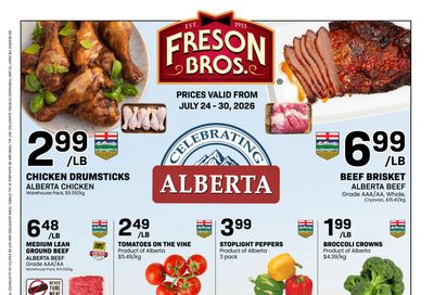 Freson Bros. Flyer July 24 to 30