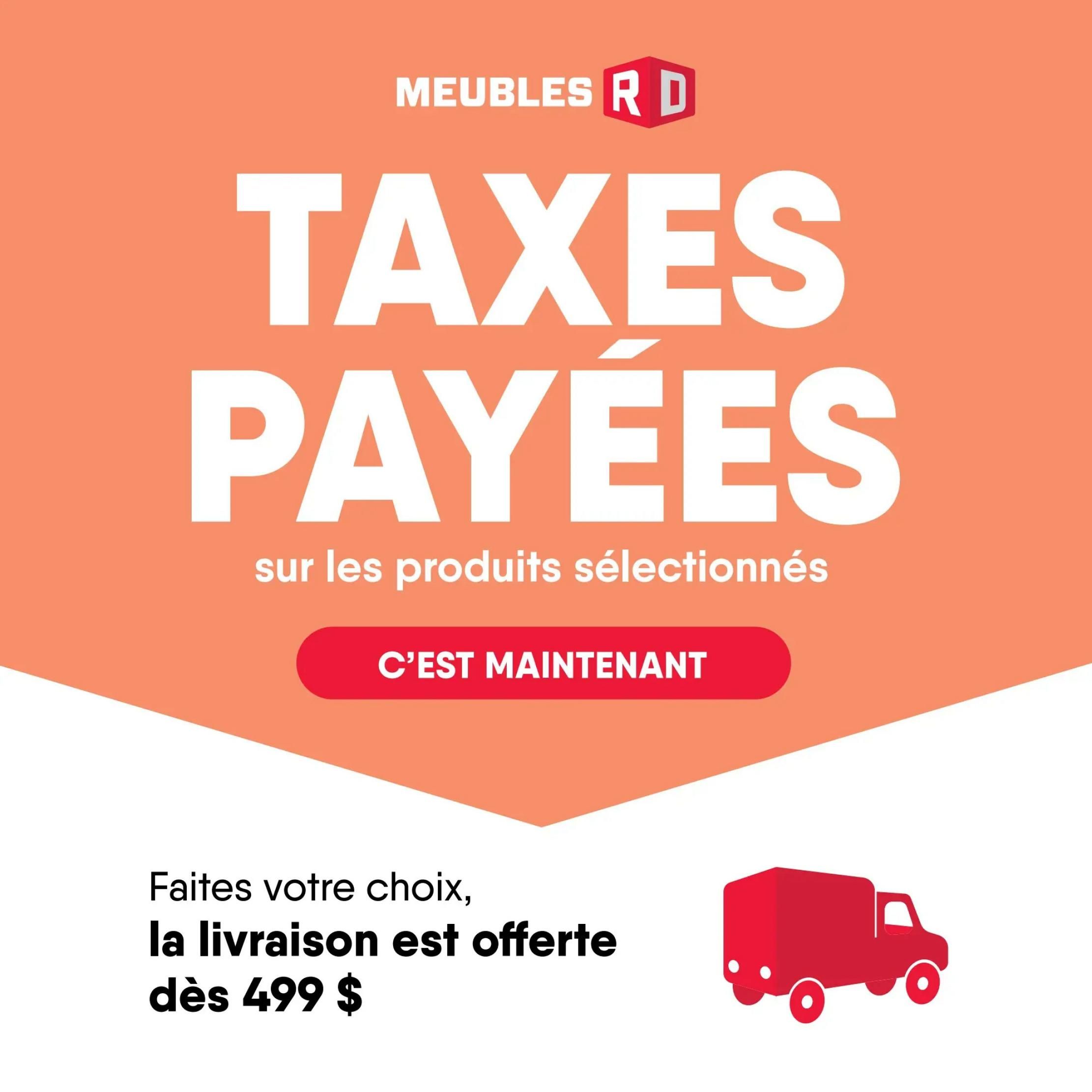Meubles RD Flyer July 20 to 26