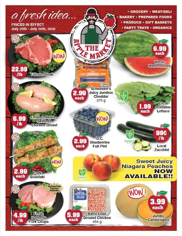 The Apple Market Flyer July 20 to 26