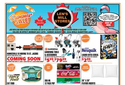 Len's Mill Stores Flyer July 20 to August 2