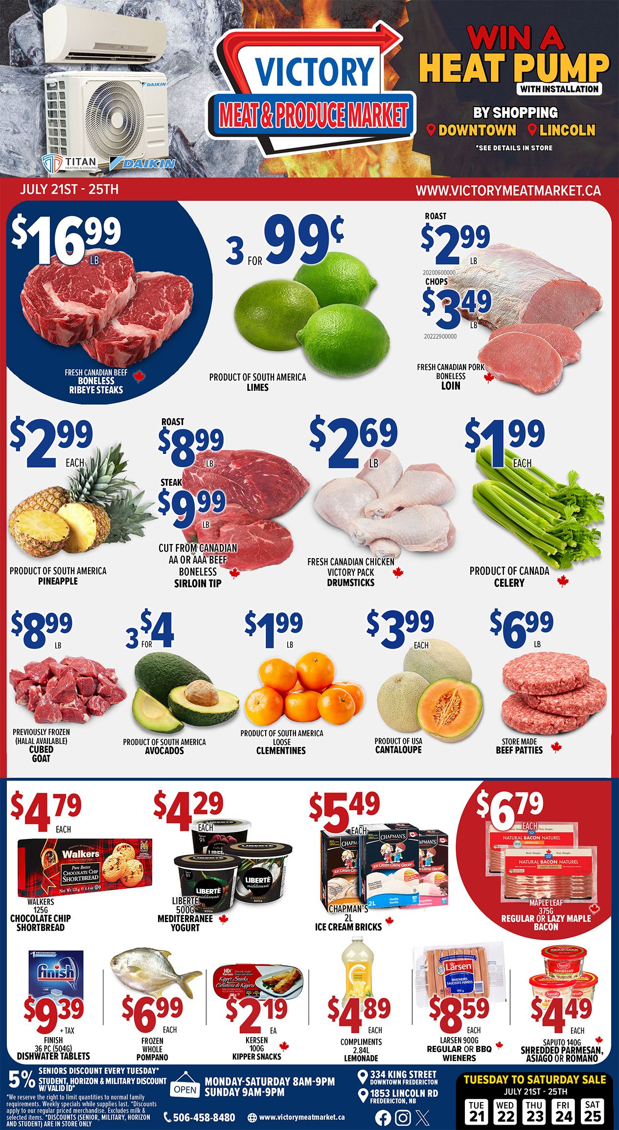 Victory Meat Market Flyer July 21 to 25