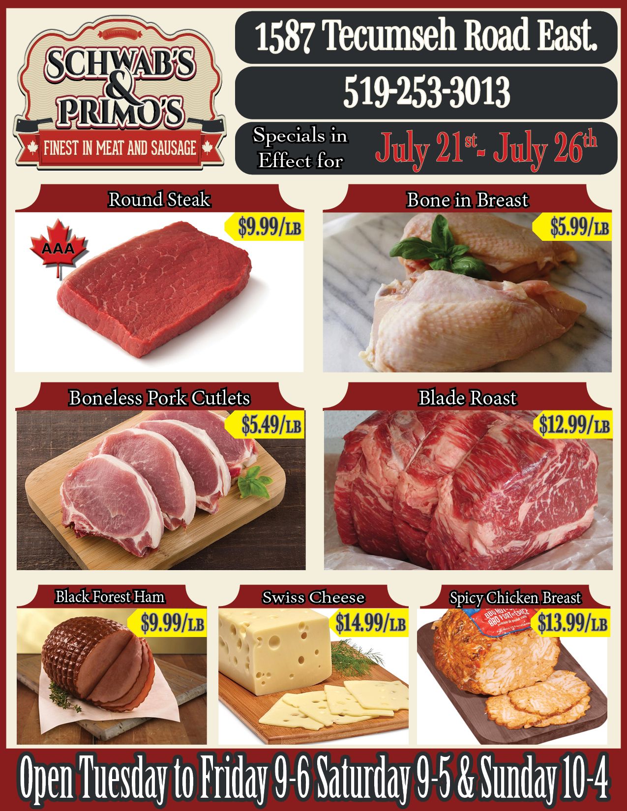 Schwab's & Primo's Flyer July 21 to 26