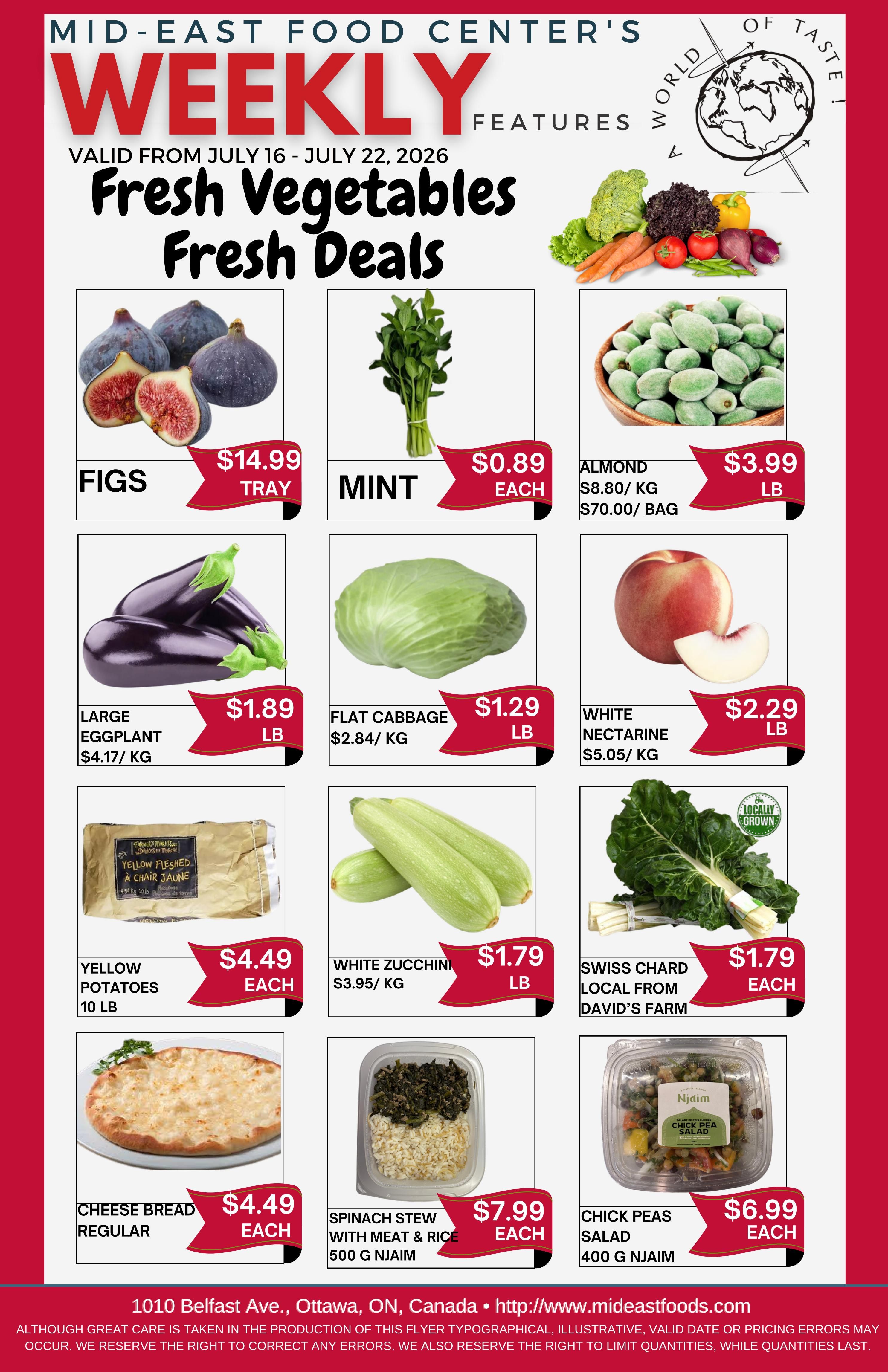 Mid-East Food Centre Flyer July 16 to 22