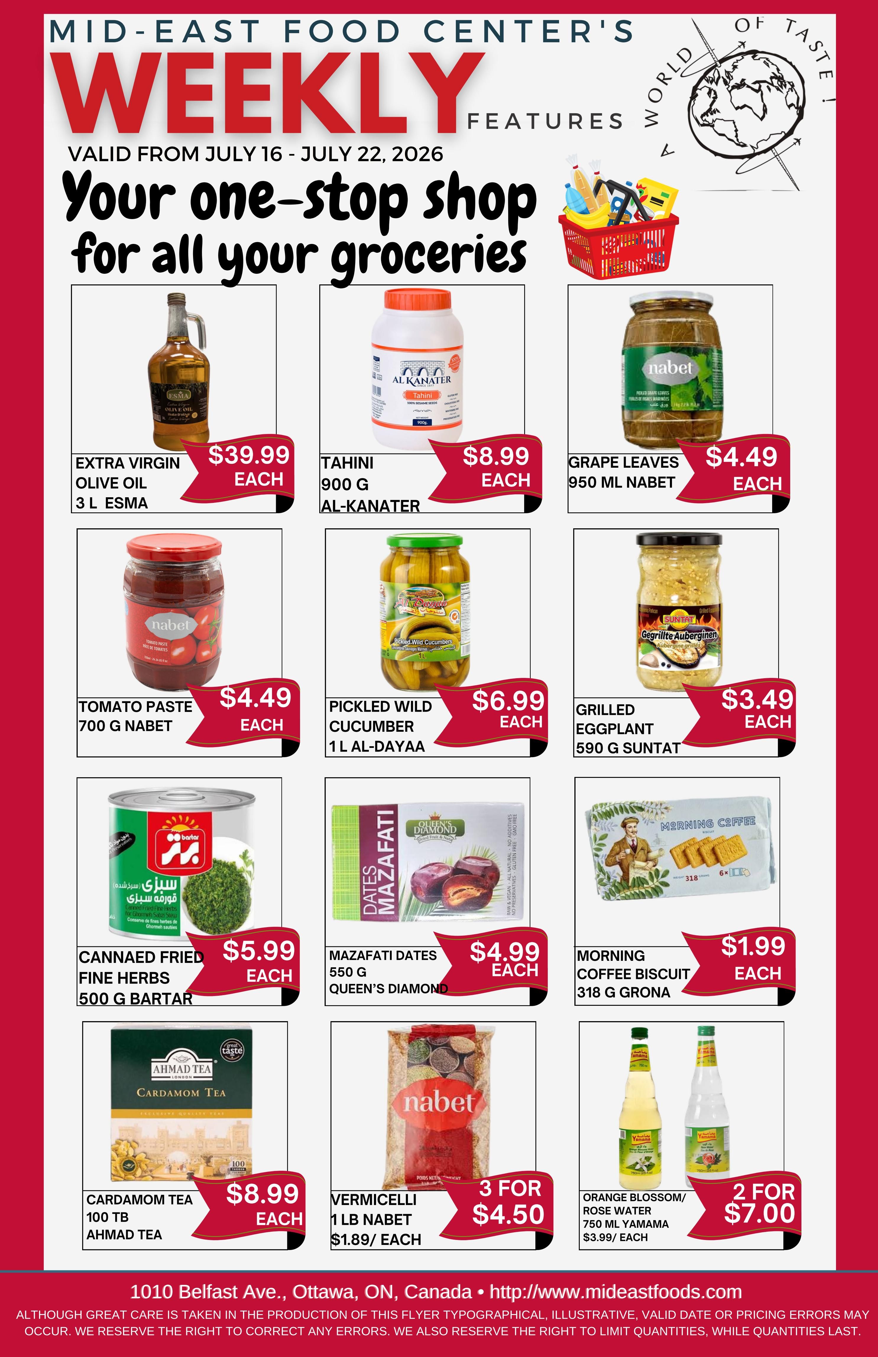 Mid-East Food Centre Flyer July 16 to 22