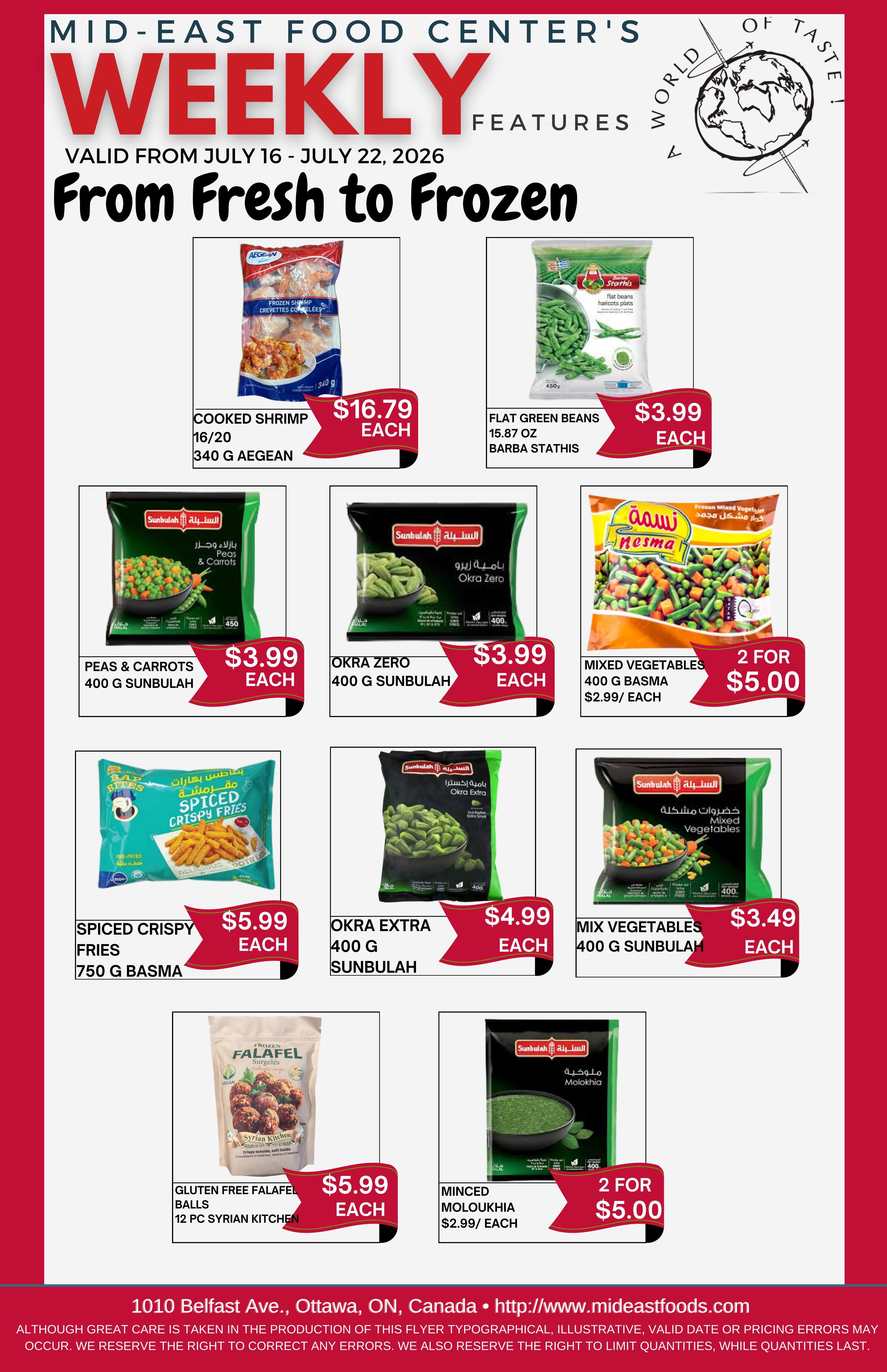 Mid-East Food Centre Flyer July 16 to 22