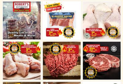 Robert's Quality Fresh Meats Flyer July 20 to 27