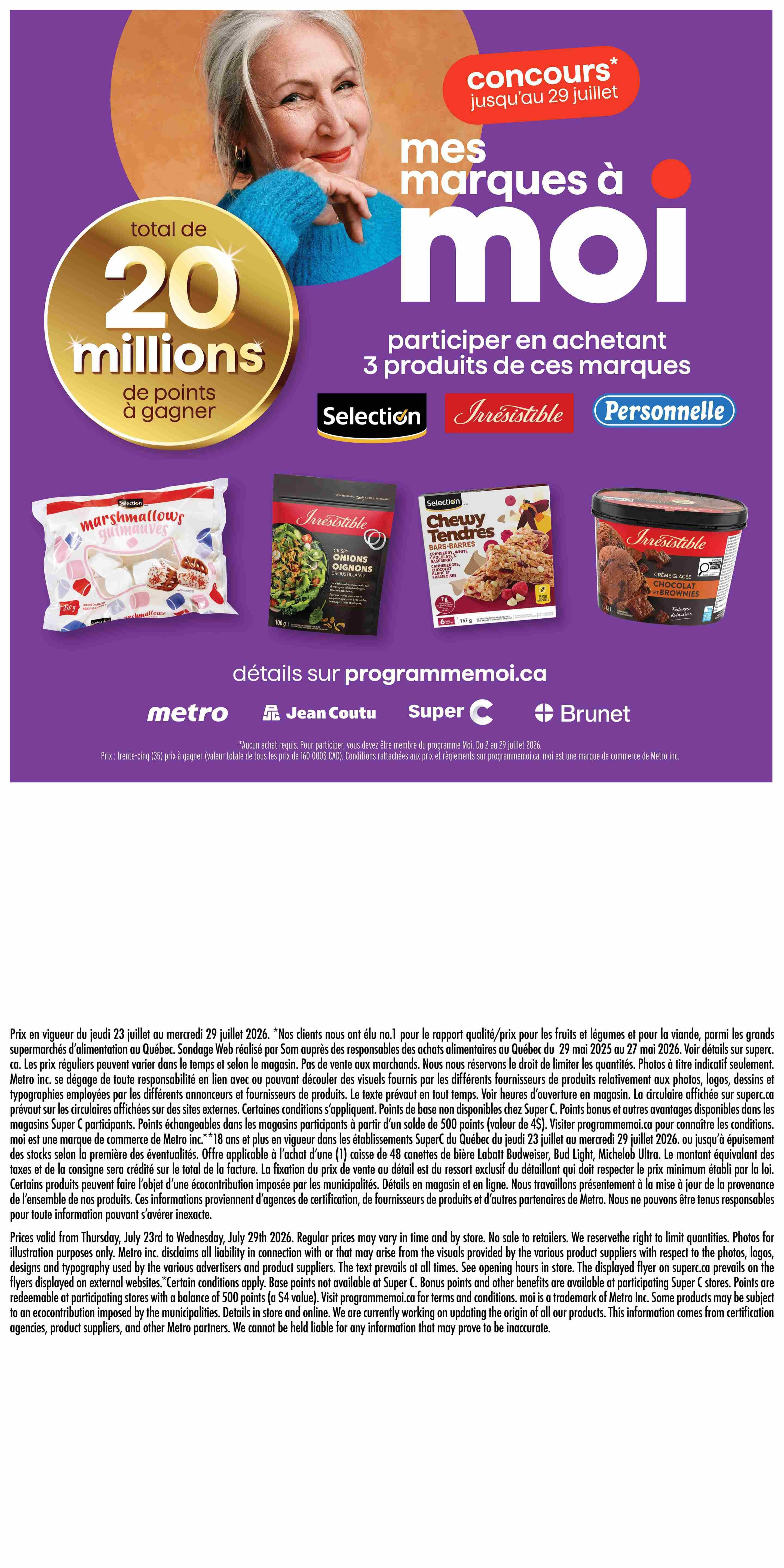 Super C Flyer July 23 to 29