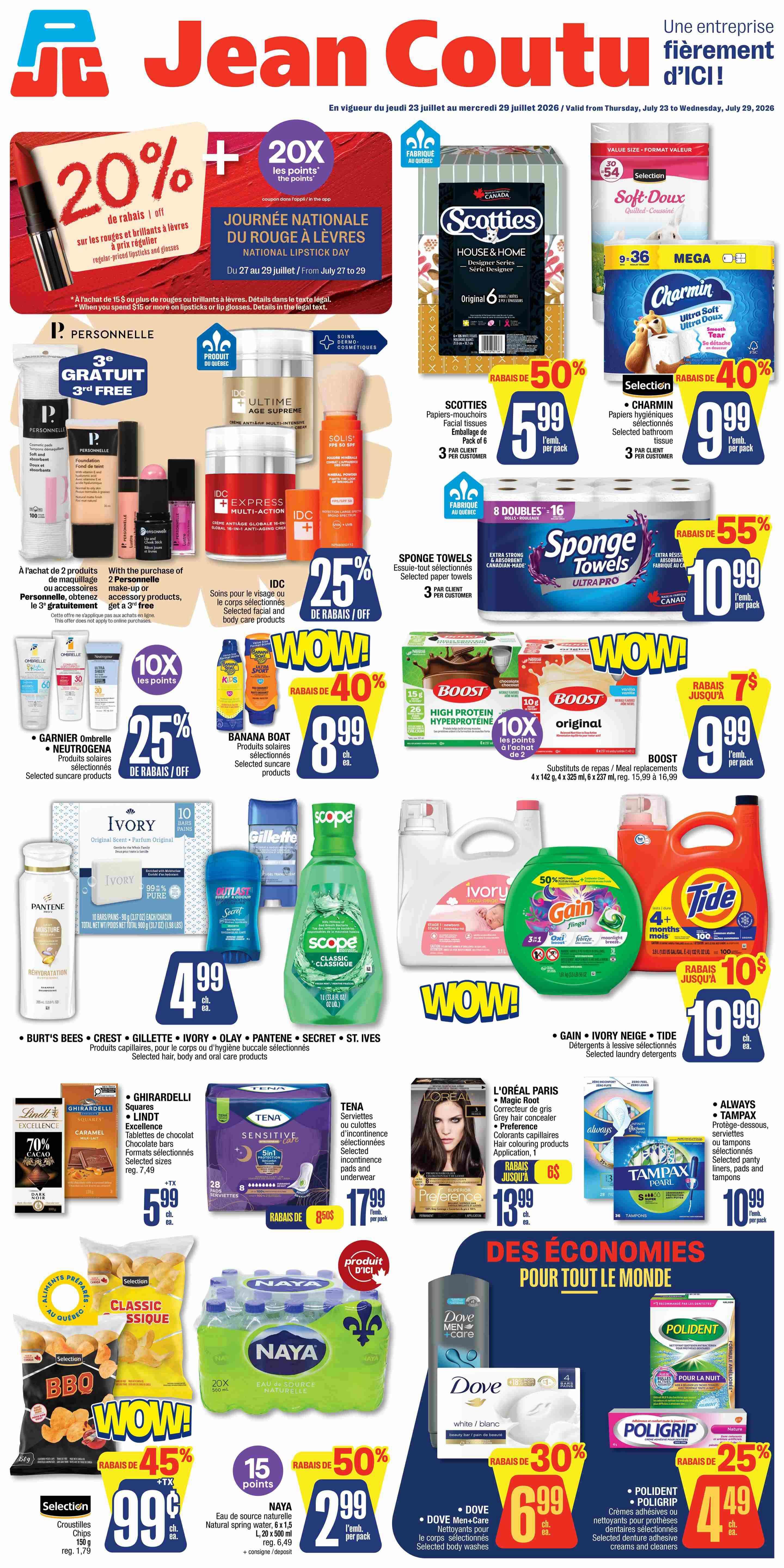 Jean Coutu Flyer July 23 to 29