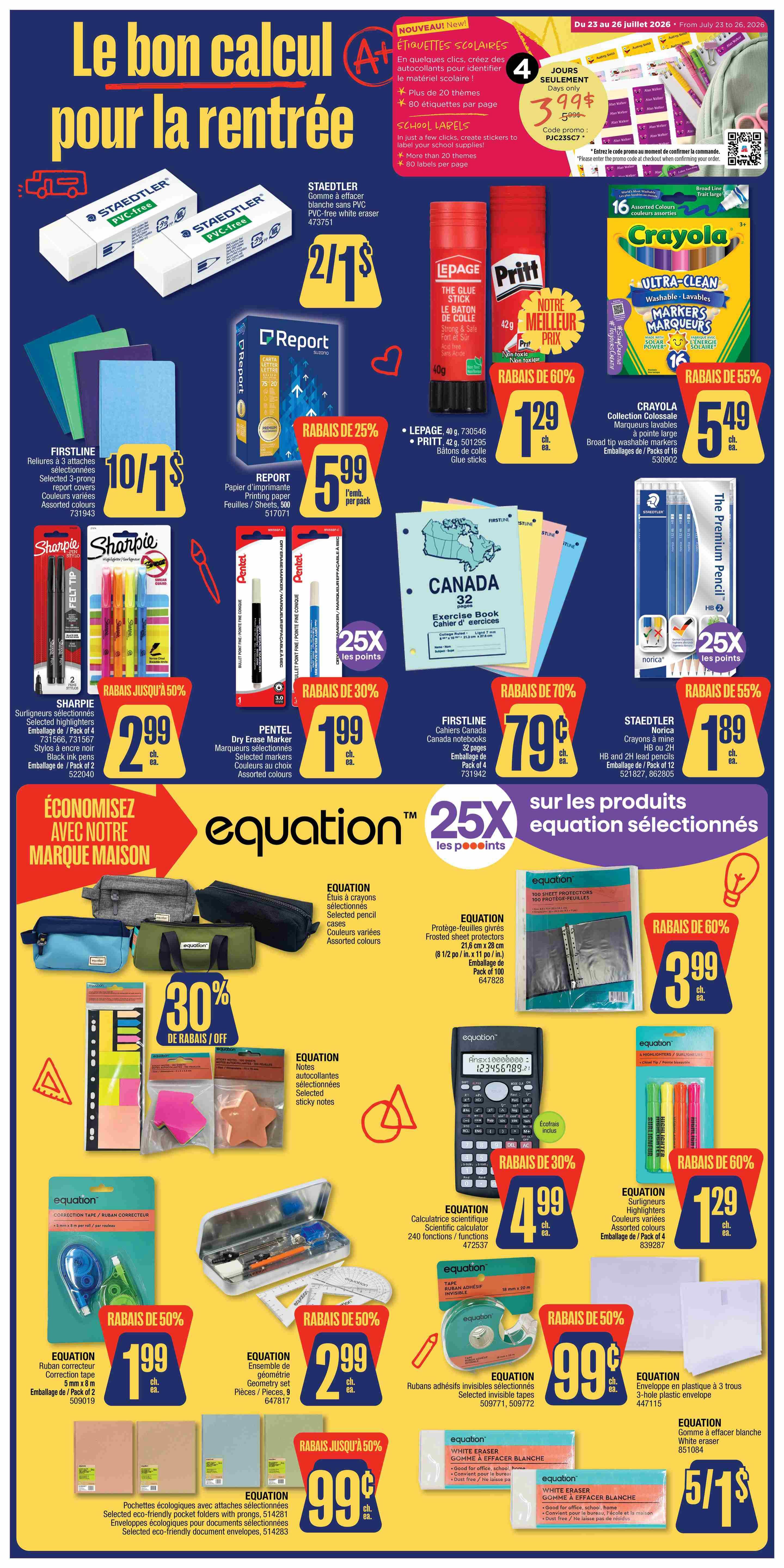 Jean Coutu Flyer July 23 to 29