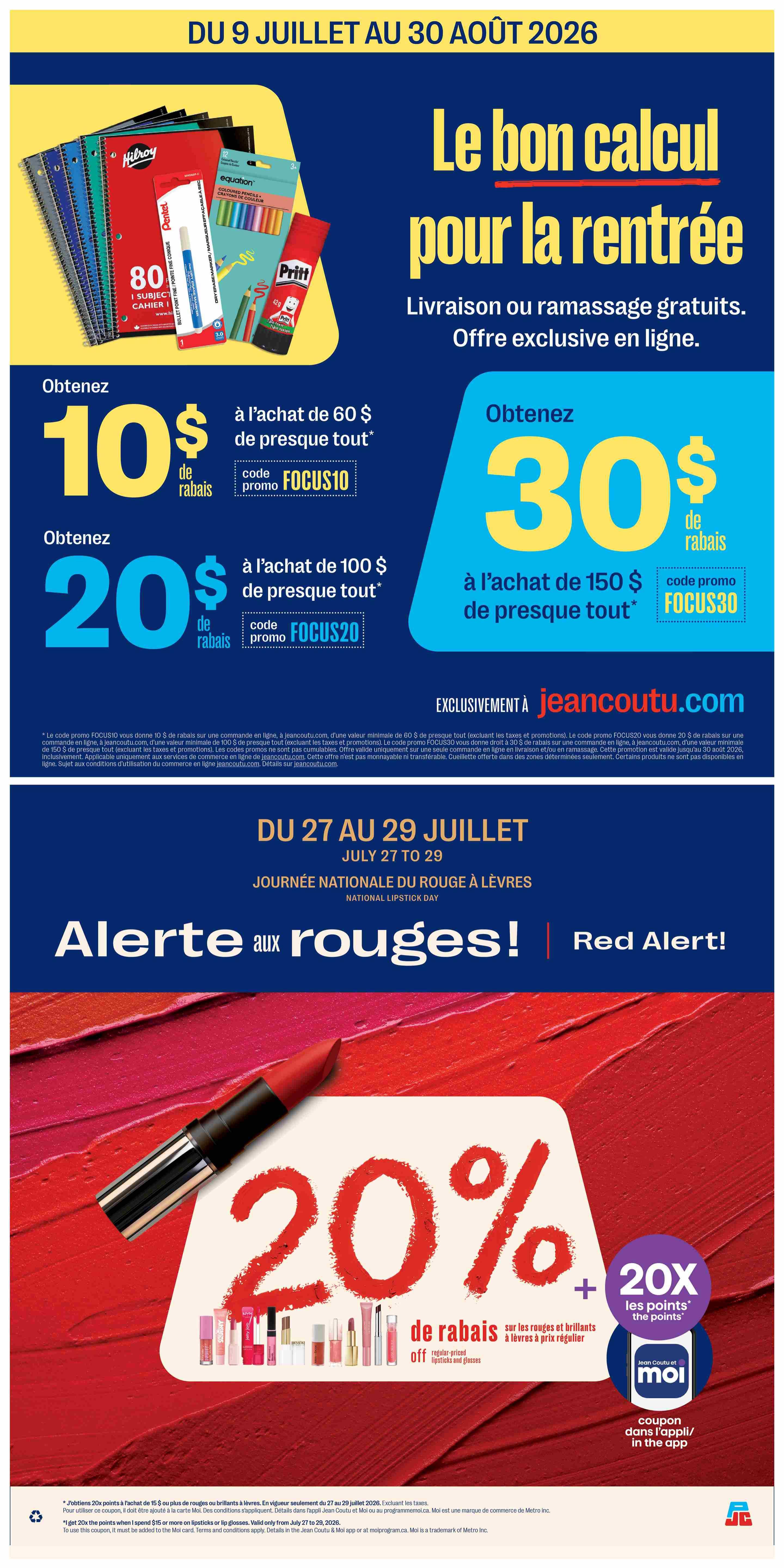 Jean Coutu Flyer July 23 to 29