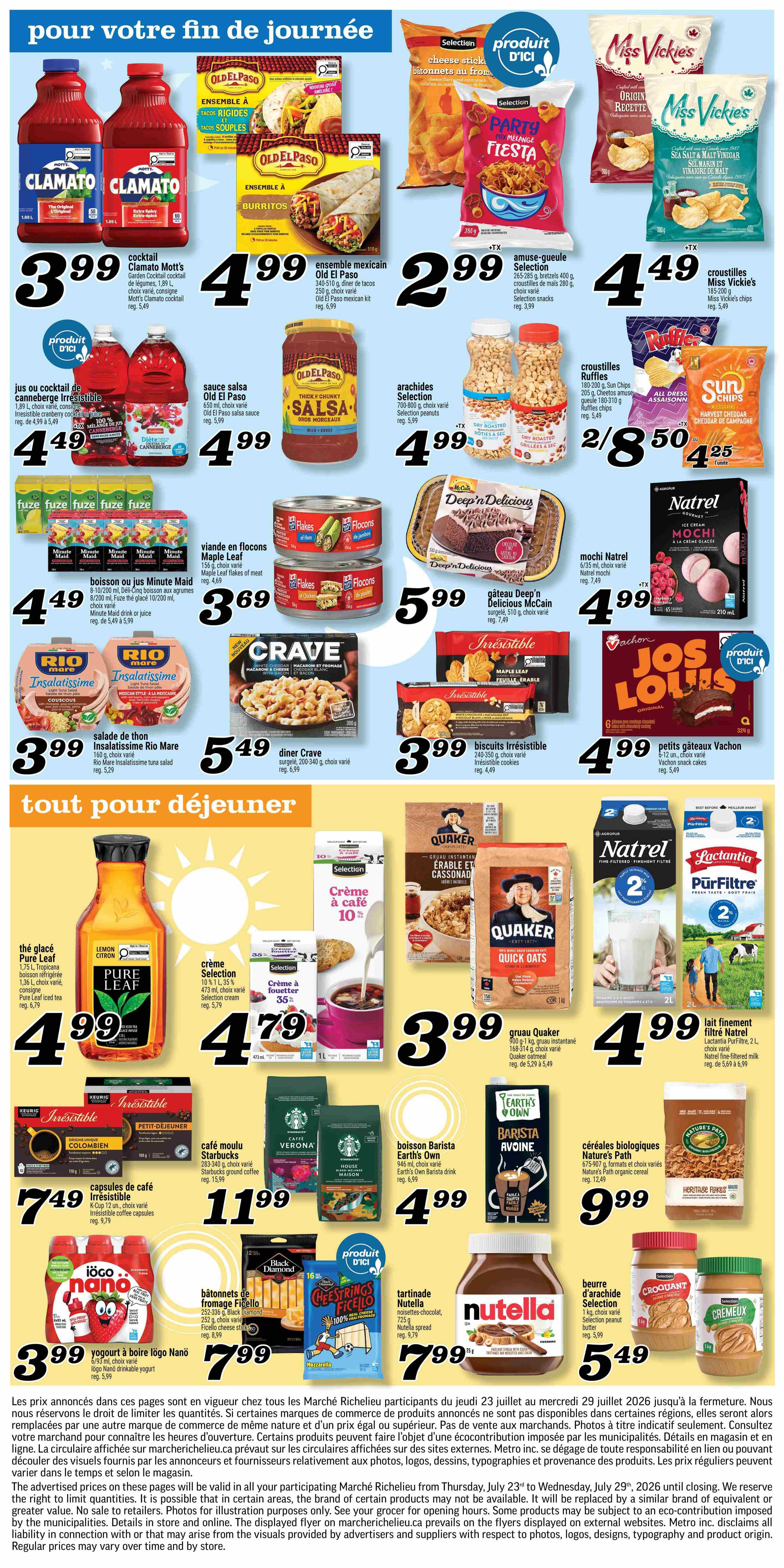 Marche Richelieu Flyer July 23 to 29
