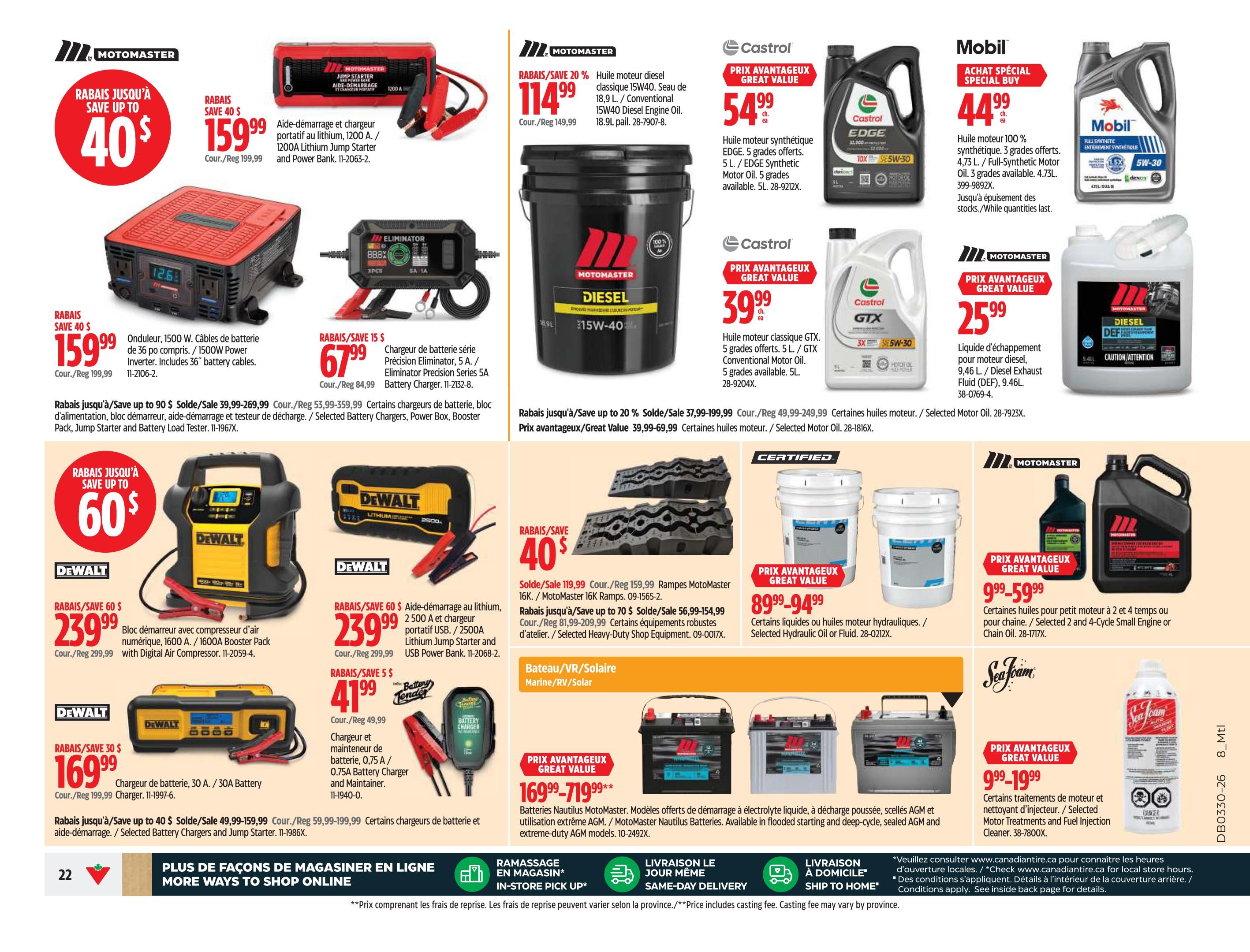 Canadian Tire (QC) Flyer July 23 to 29