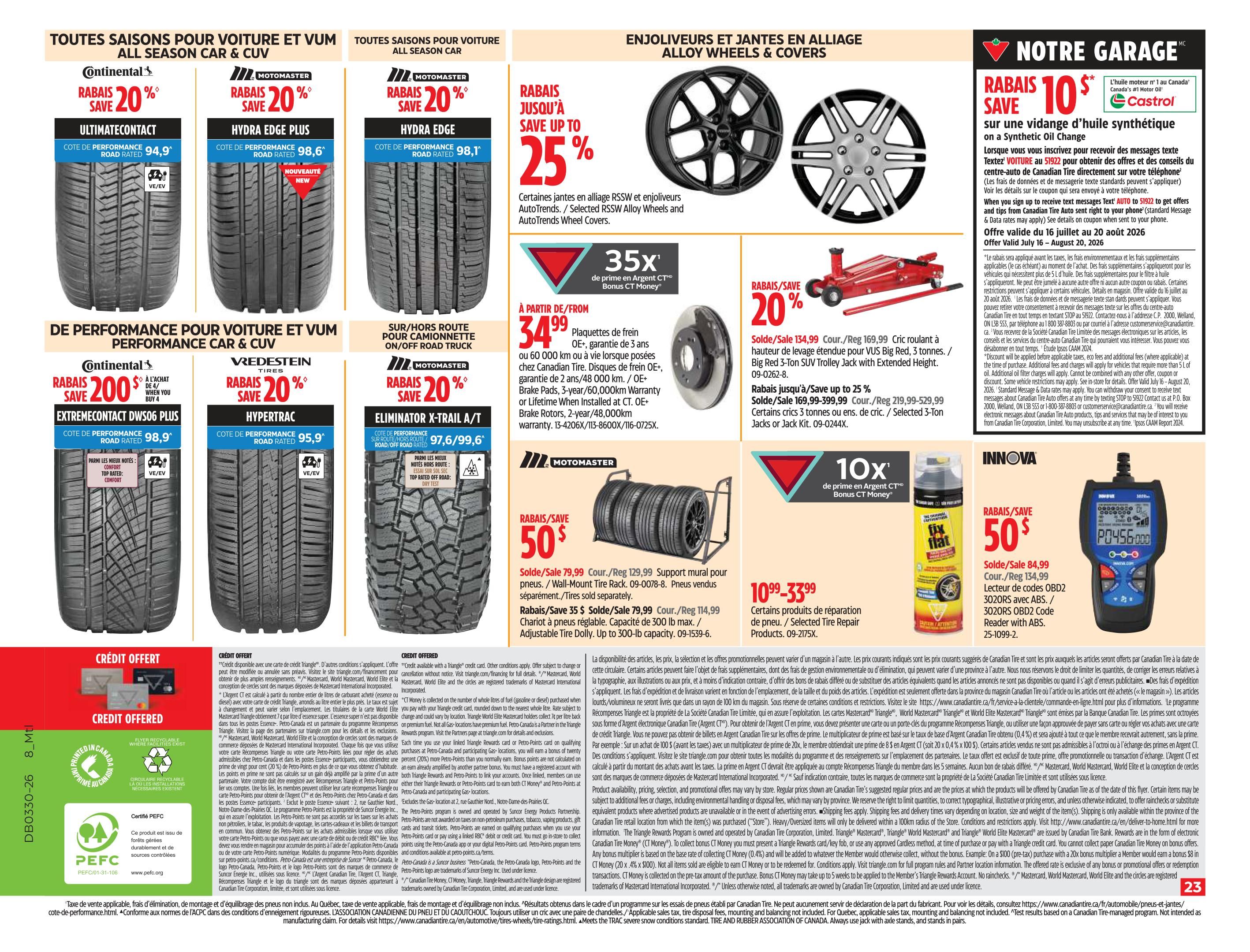 Canadian Tire (QC) Flyer July 23 to 29