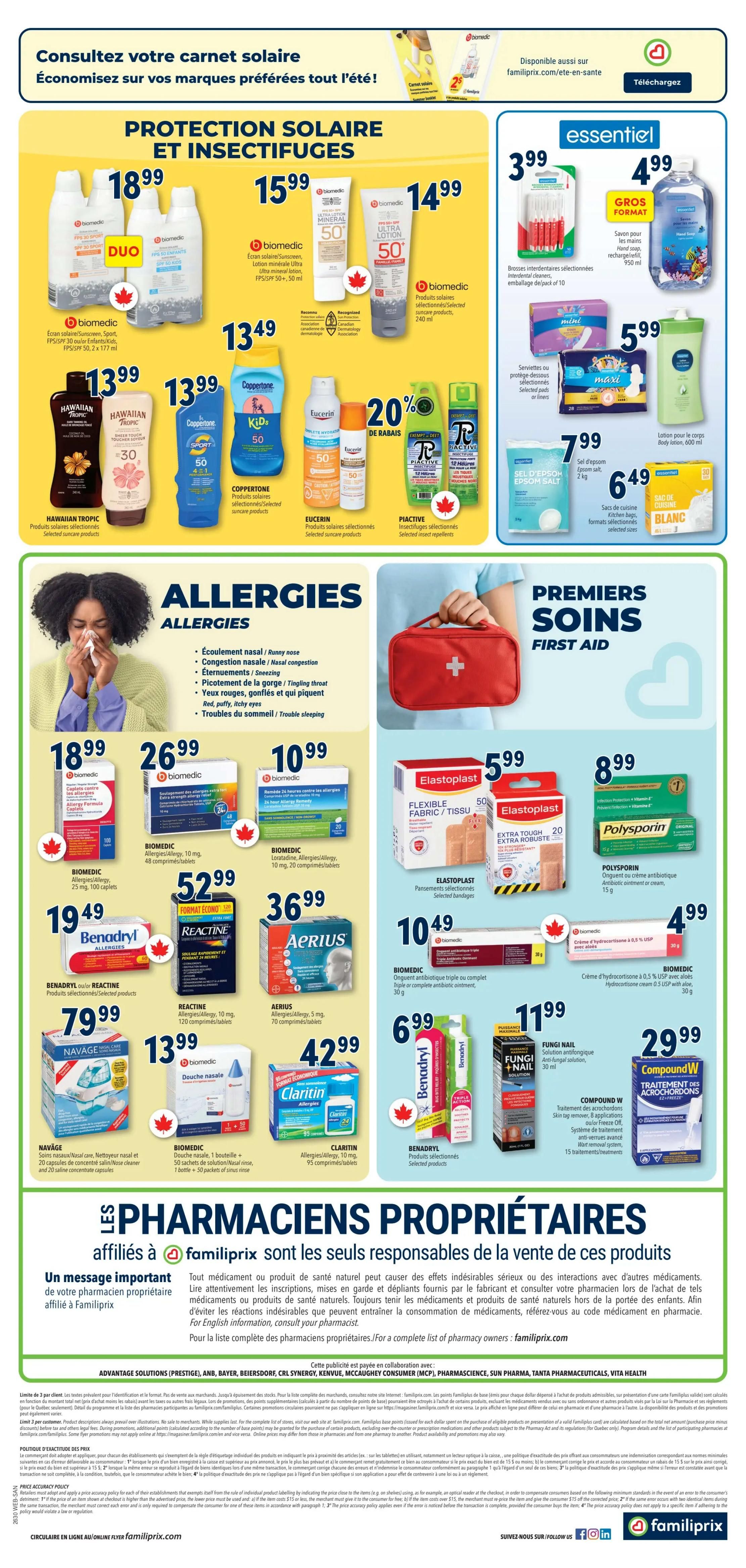 Familiprix Sante Flyer July 23 to 29