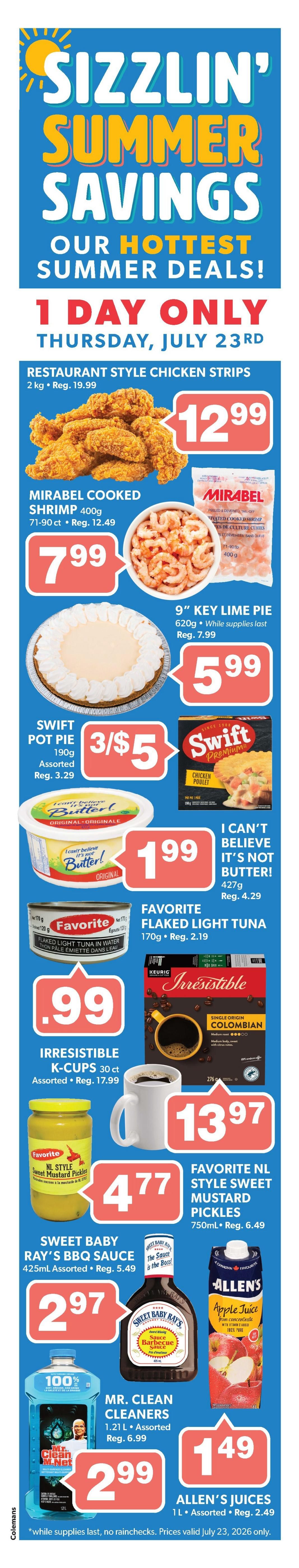 Coleman's Flyer July 23 to 29