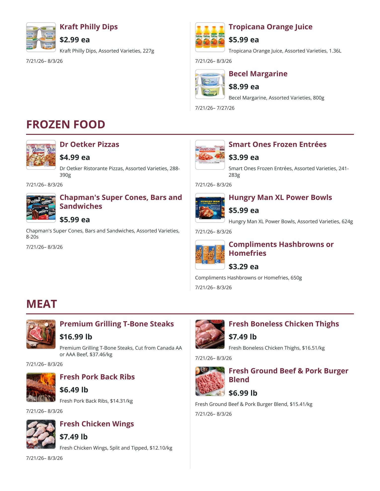 Kudrinko's Flyer July 21 to August 3