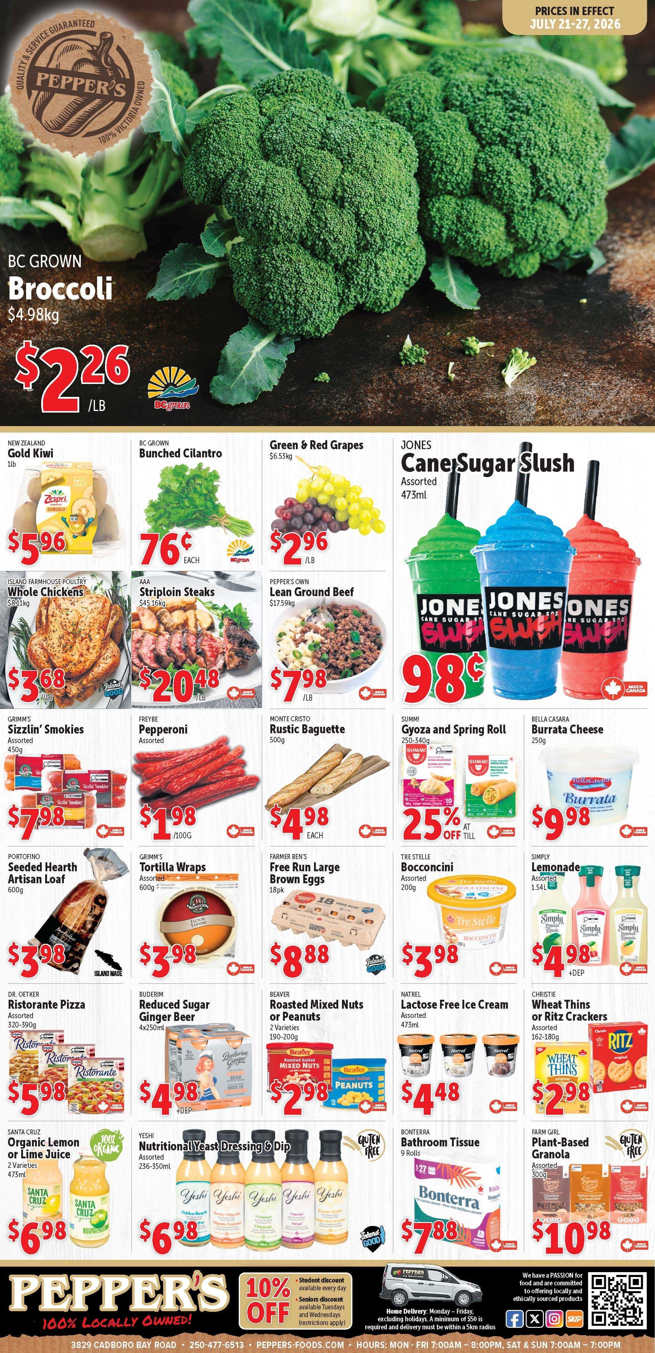 Pepper's Foods Flyer July 21 to 27