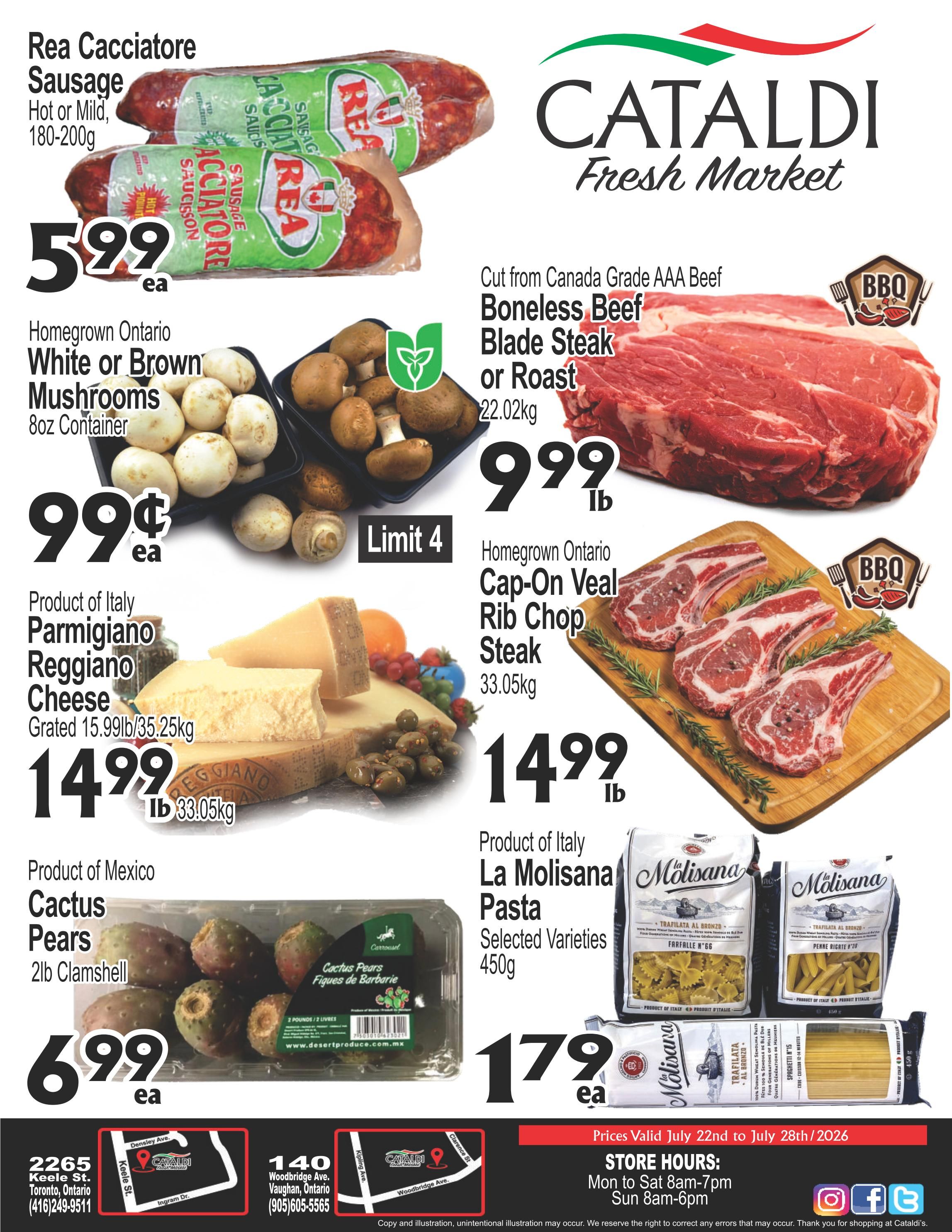 Cataldi Fresh Market Flyer July 22 to 28