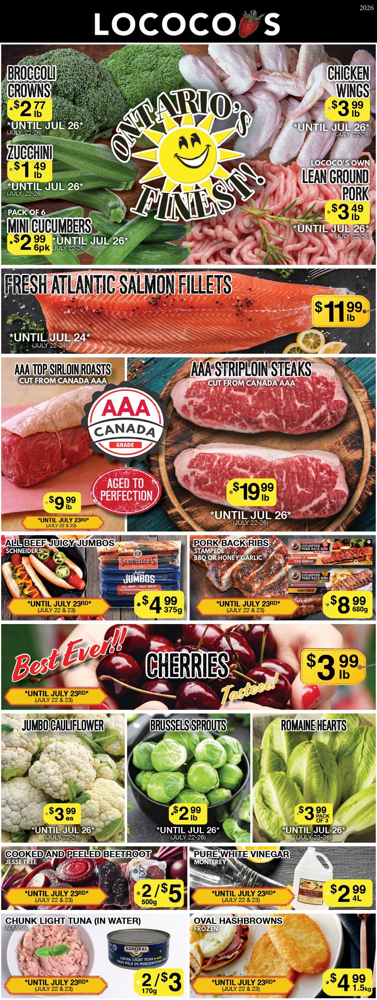 Lococo's Flyer July 22 to 26