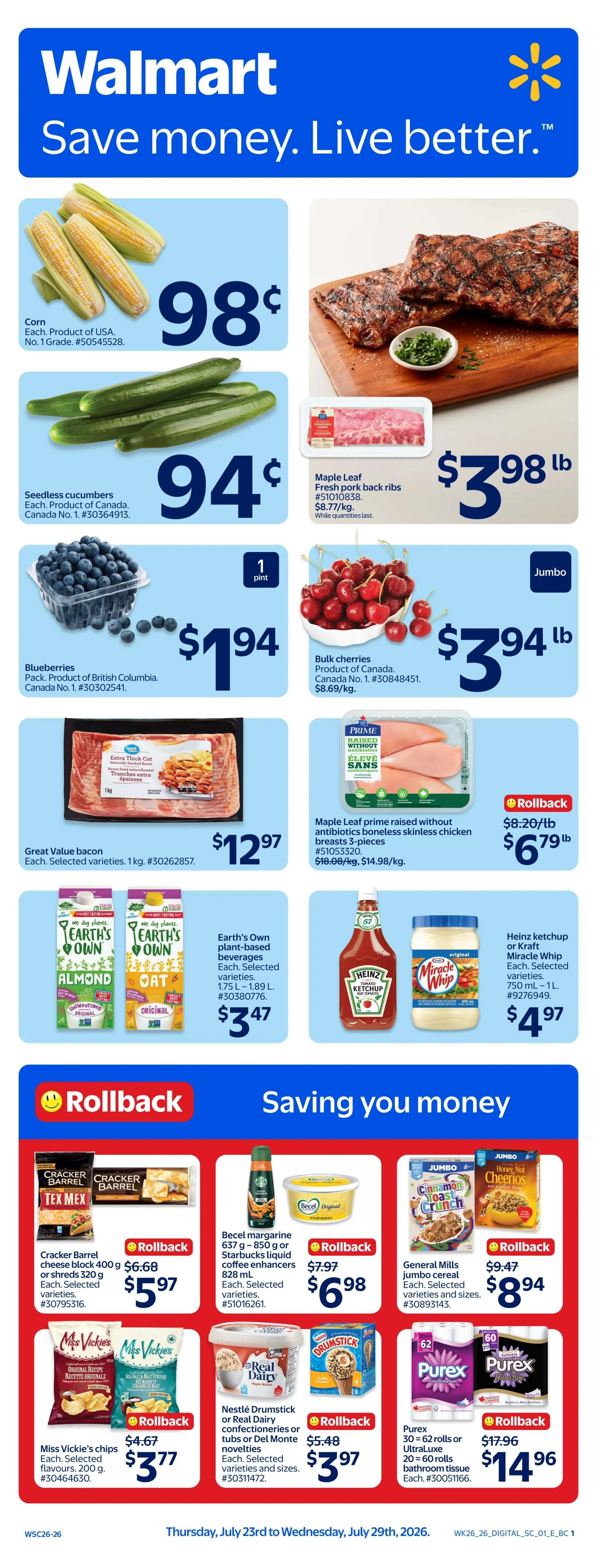 Walmart (West) Flyer July 23 to 29