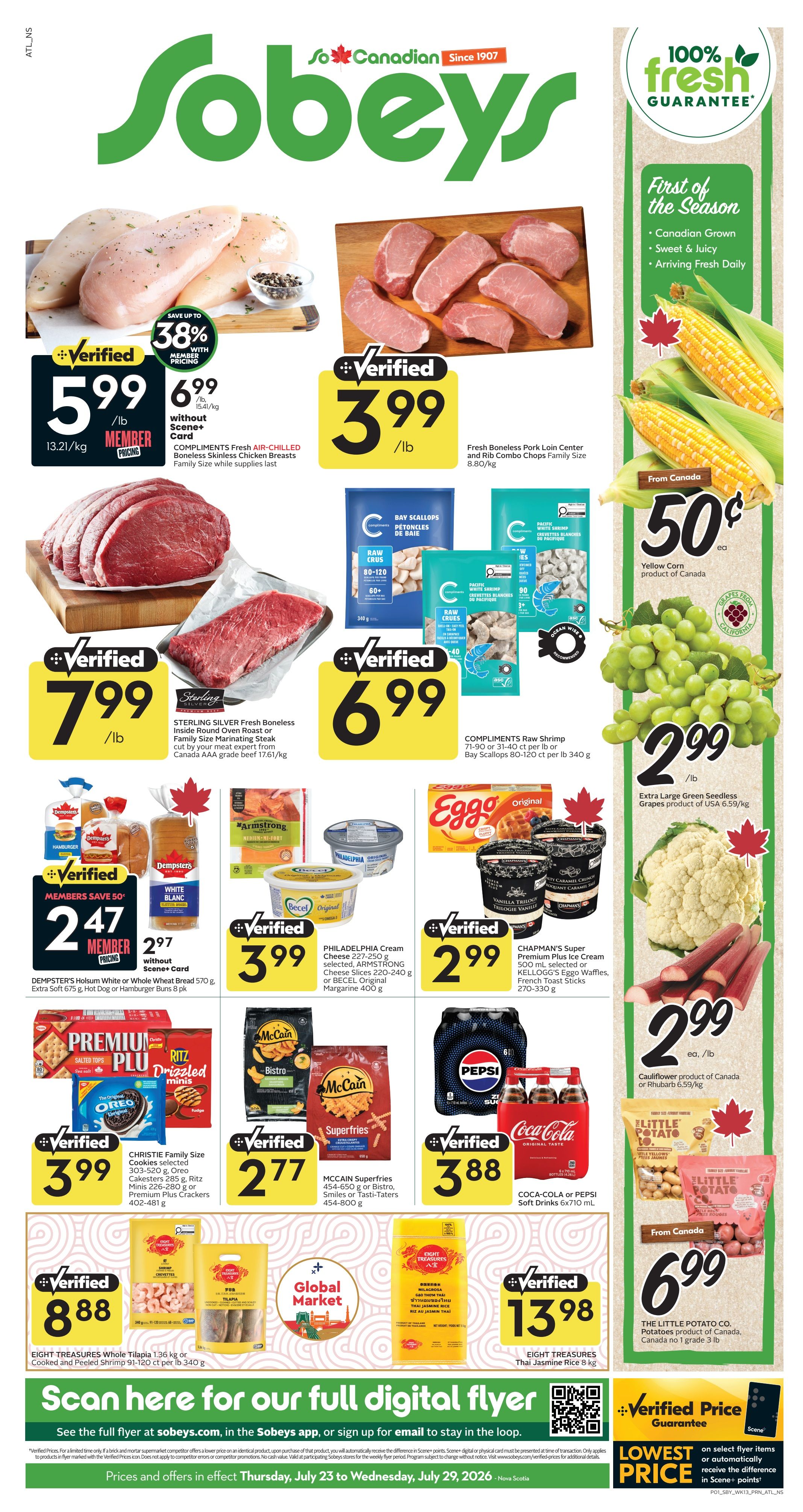 Sobeys (Atlantic) Flyer July 23 to 29