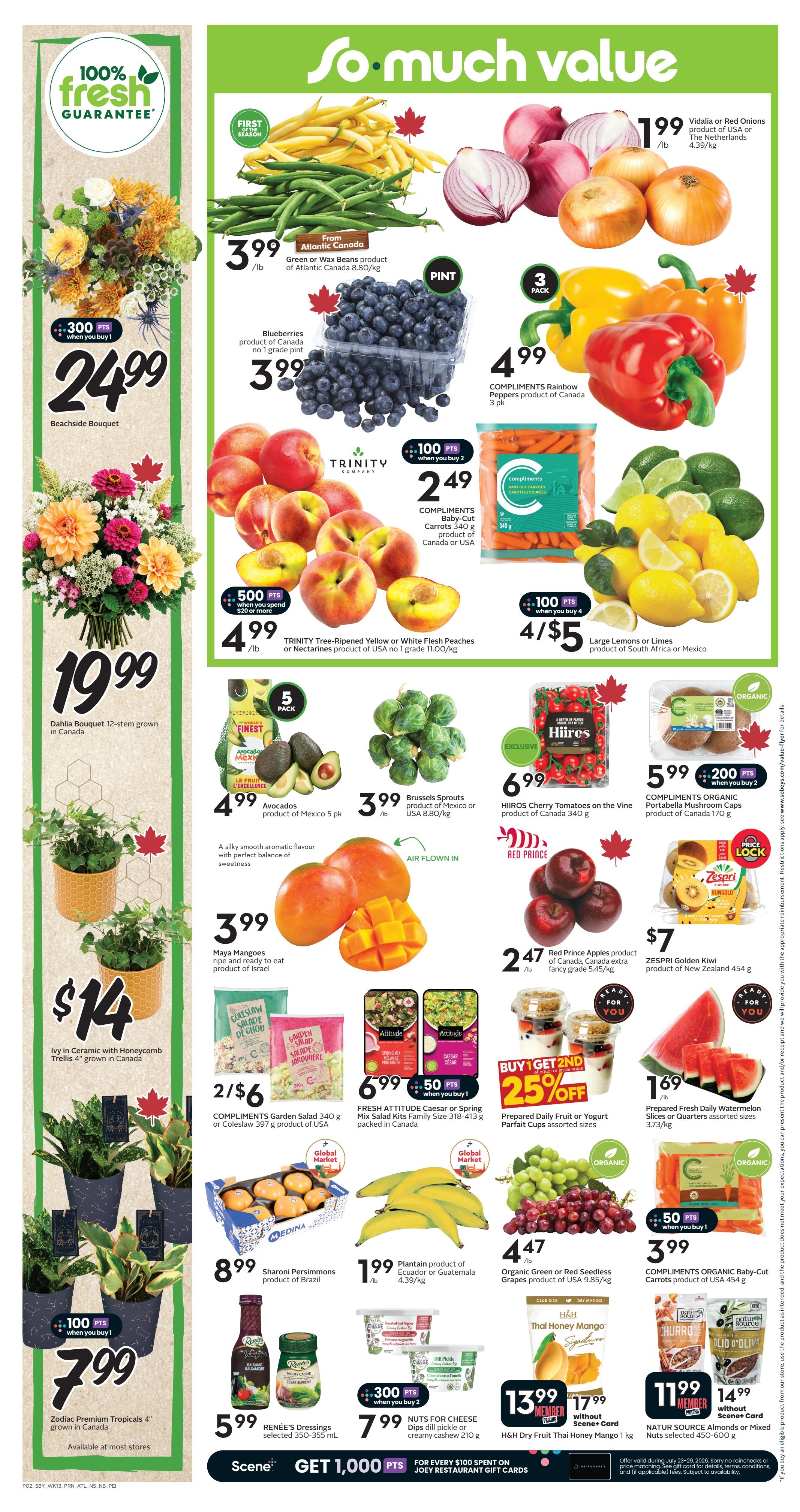 Sobeys (Atlantic) Flyer July 23 to 29